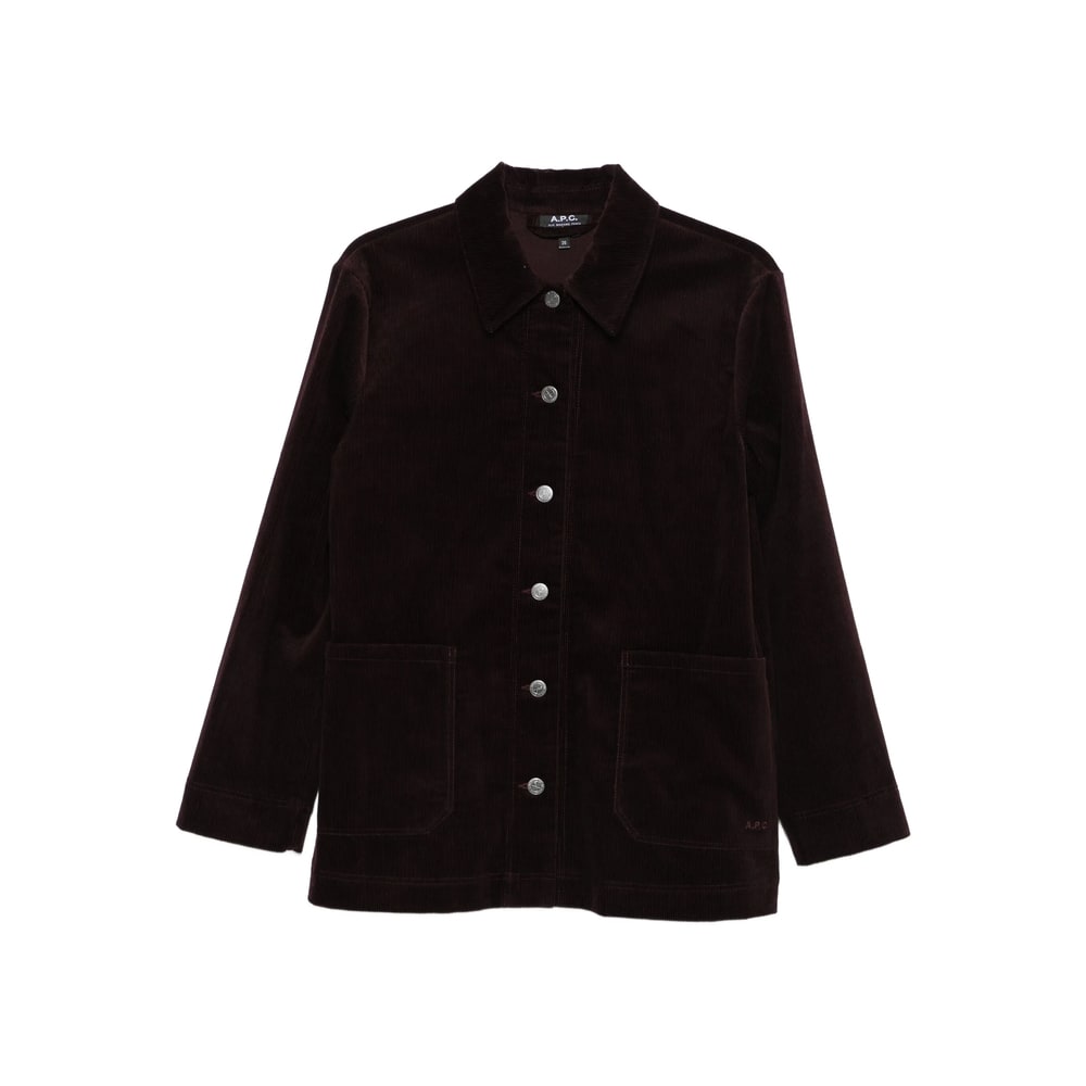 Apc Long Sleeve Casual Jacket In Black