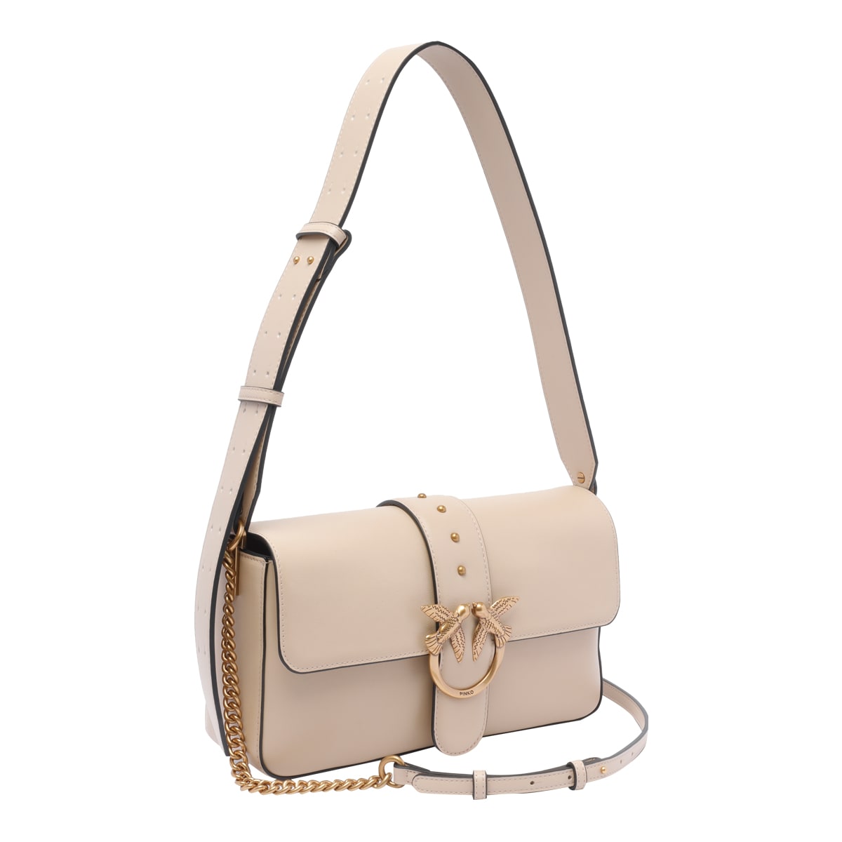 Pinko Love Bag Medium Slouchy Shoulder Bag In Pink