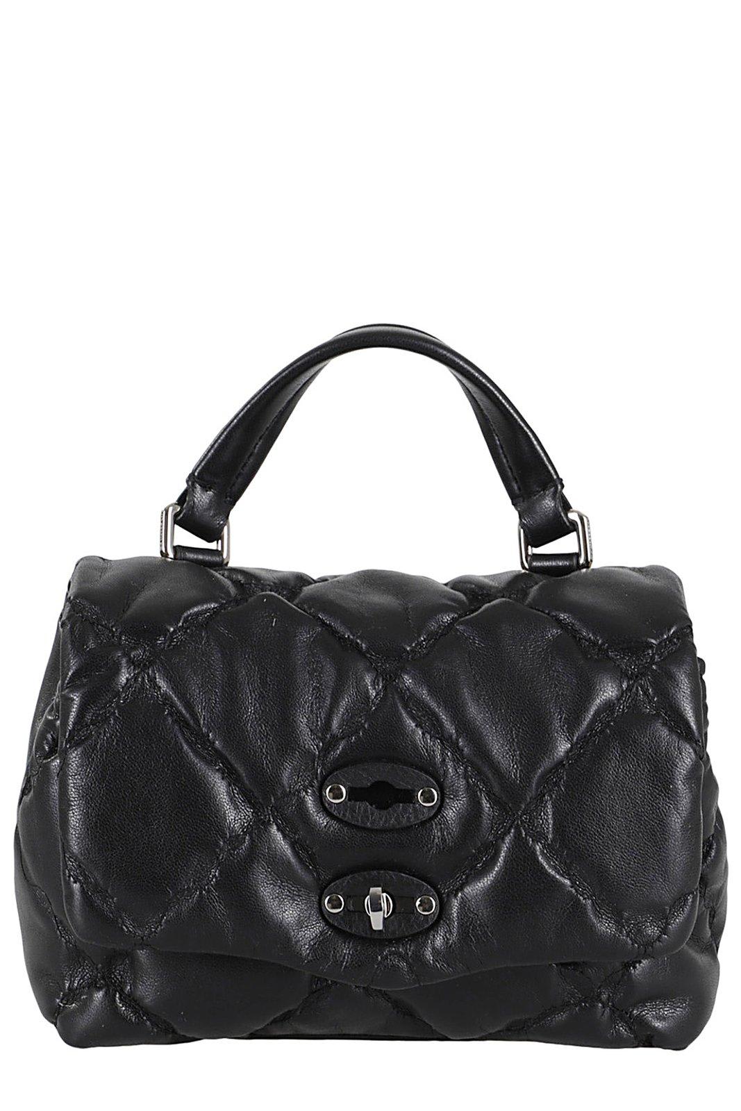 Zanellato Baby Postina Amar Nuvola Quilted Tote Bag In Nero