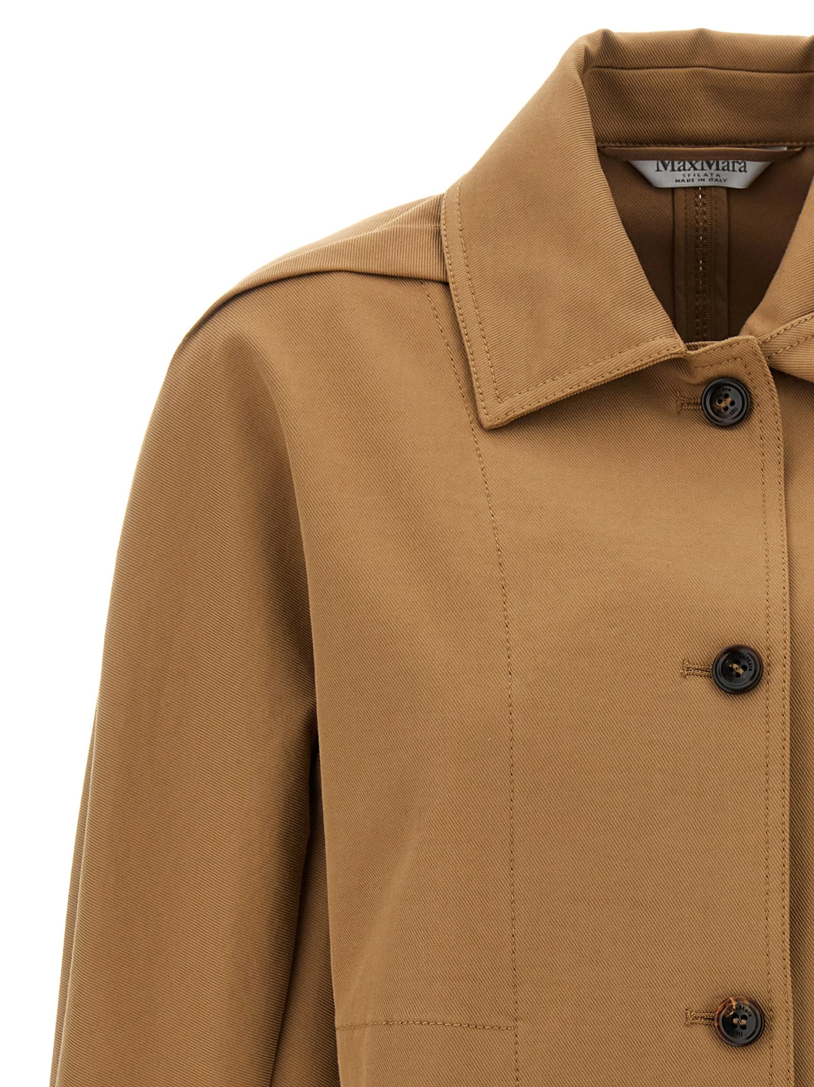 Max Mara Smalto Casual Jackets And Parka Brown In Gold