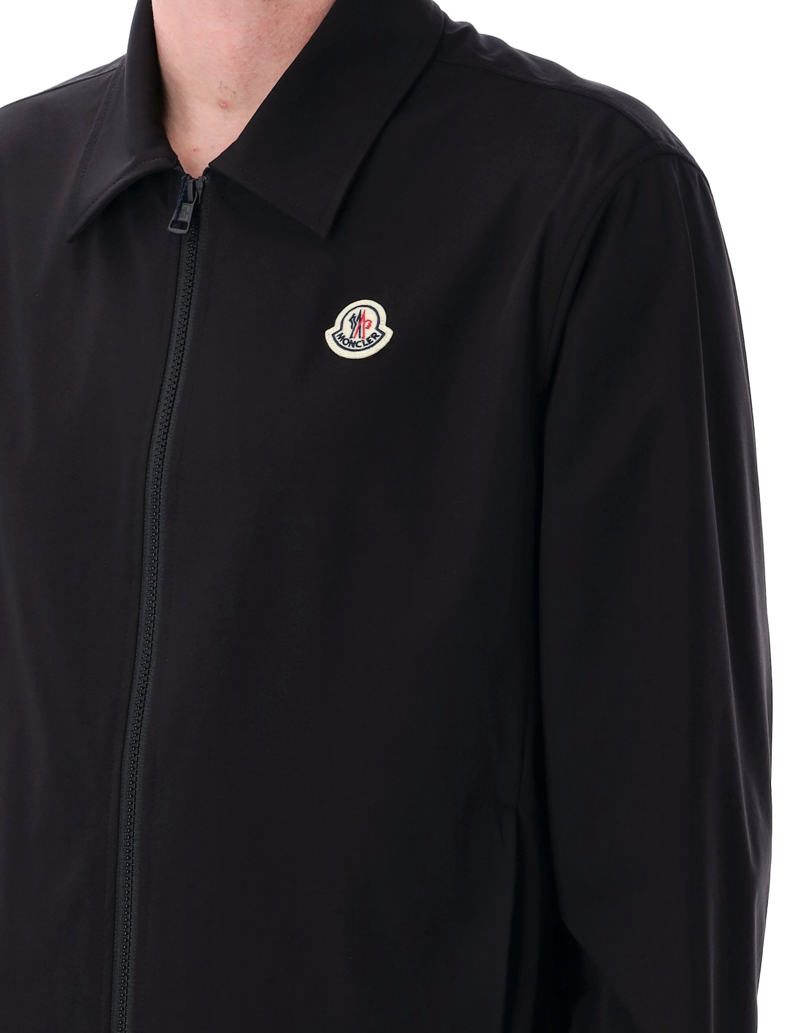 Moncler Hemmed Jacket With Collar And Zip Pockets