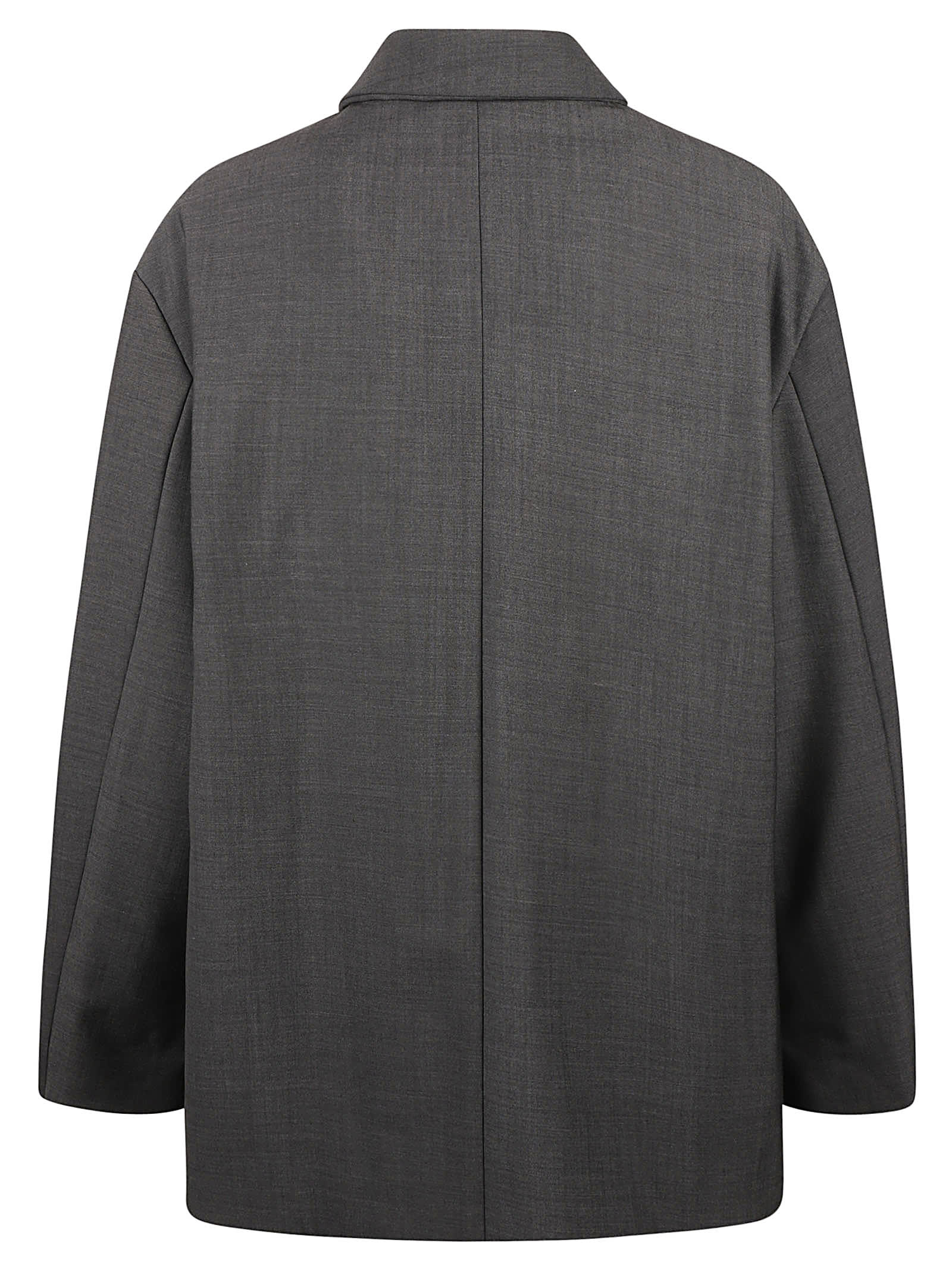 Shop Philosophy Di Lorenzo Serafini Oversize Buttoned Shirt In Anthracite