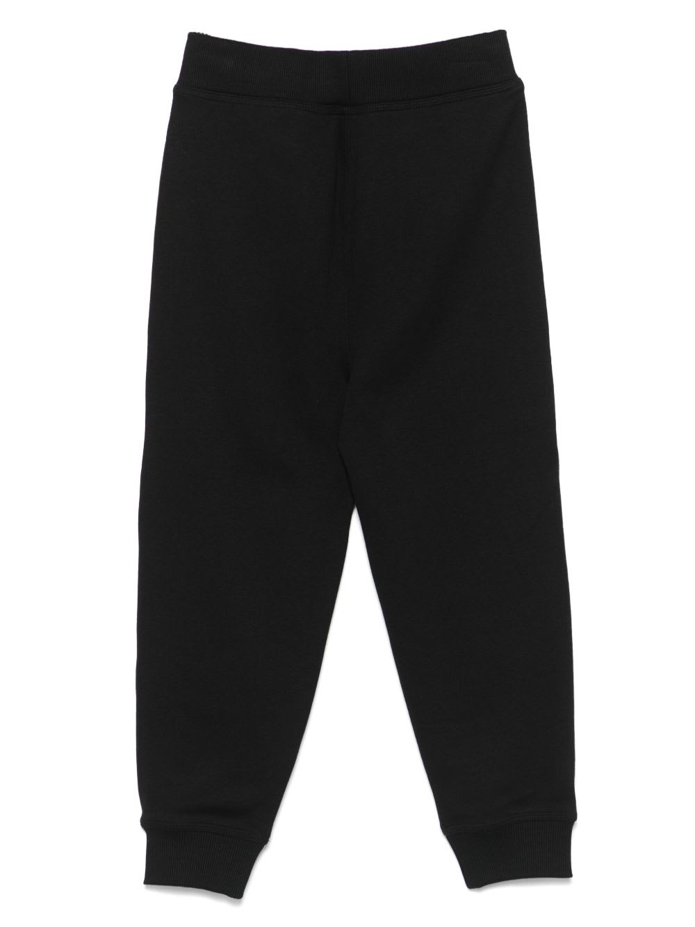 Burberry Kids Cotton Sports Trousers In Black