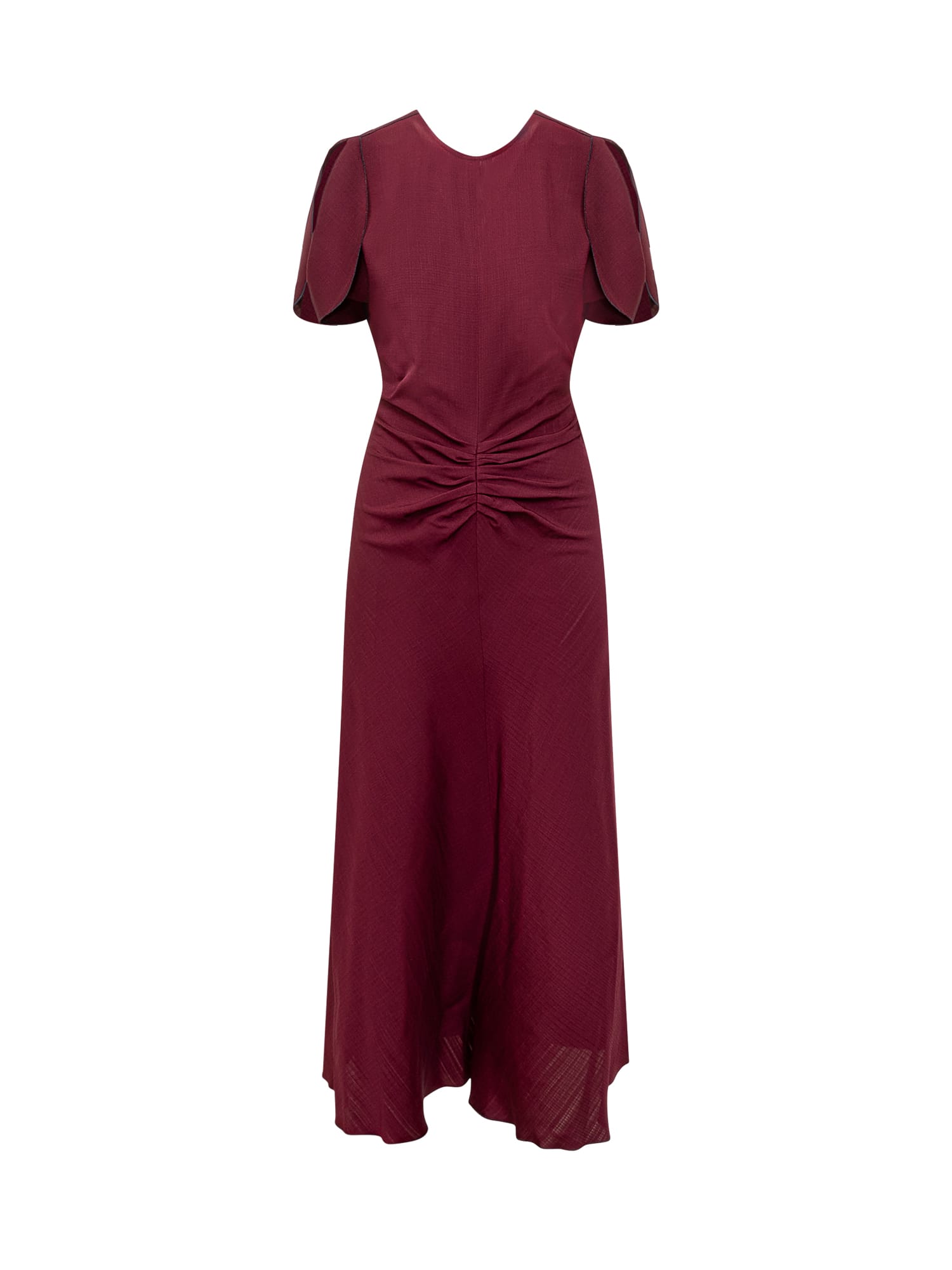 Shop Victoria Beckham Dress In Port