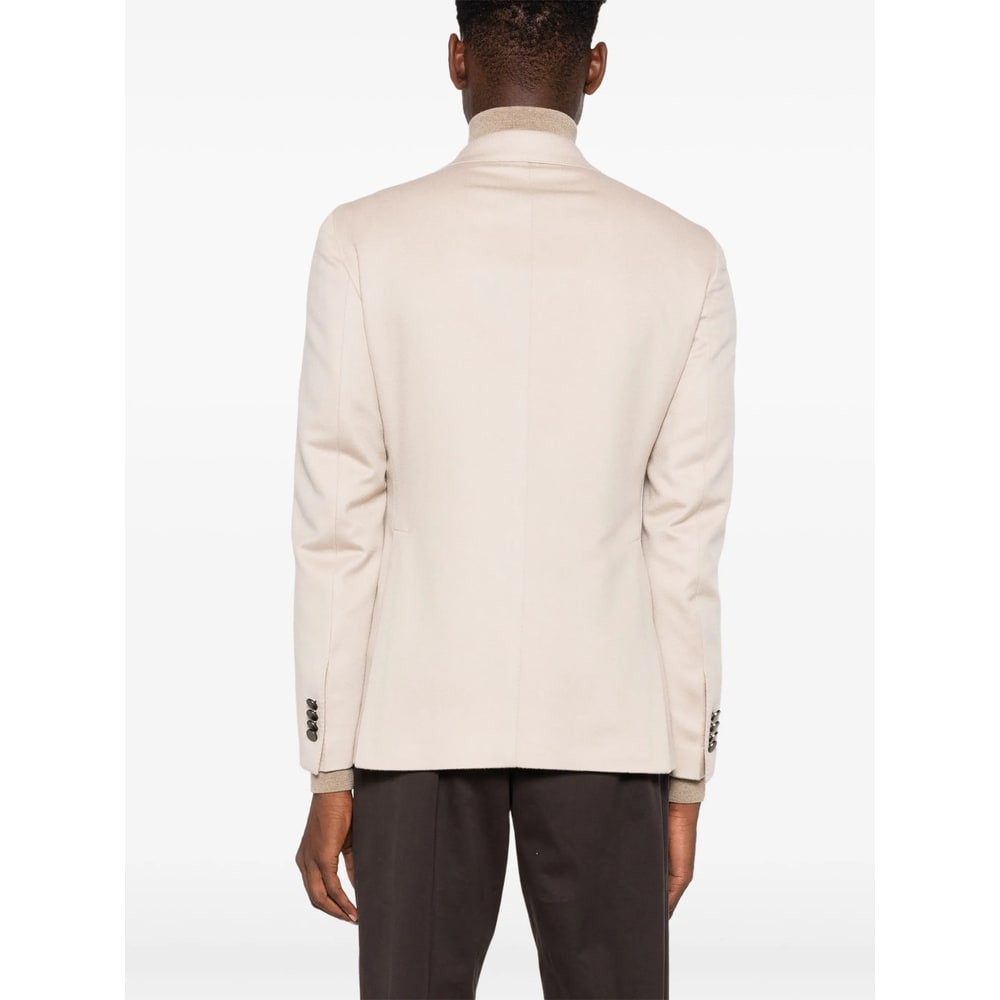 Tagliatore Long-sleeved Suit Jacket In Neutral