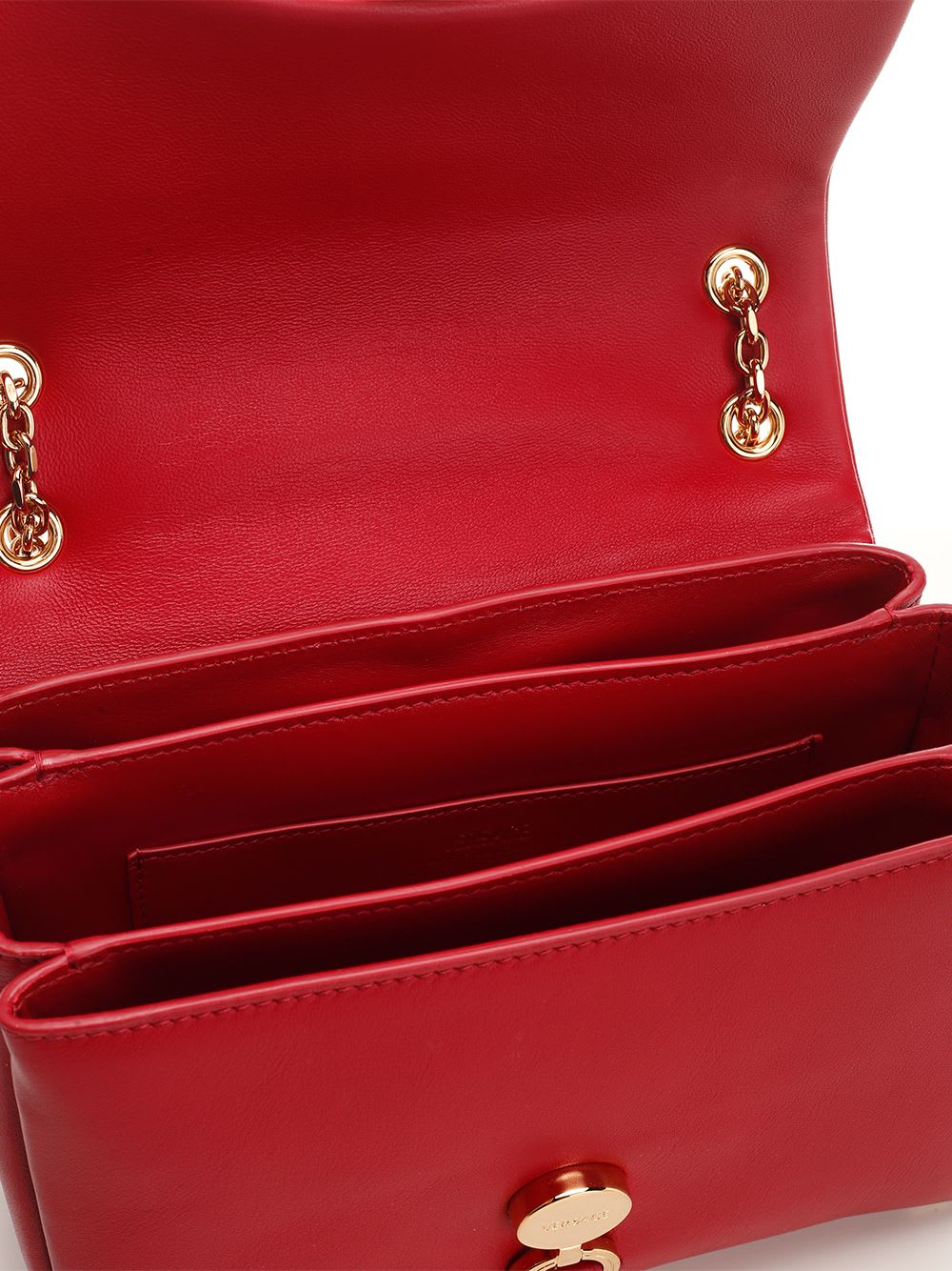 Shop Versace Kleio Shoulder Bag In Red