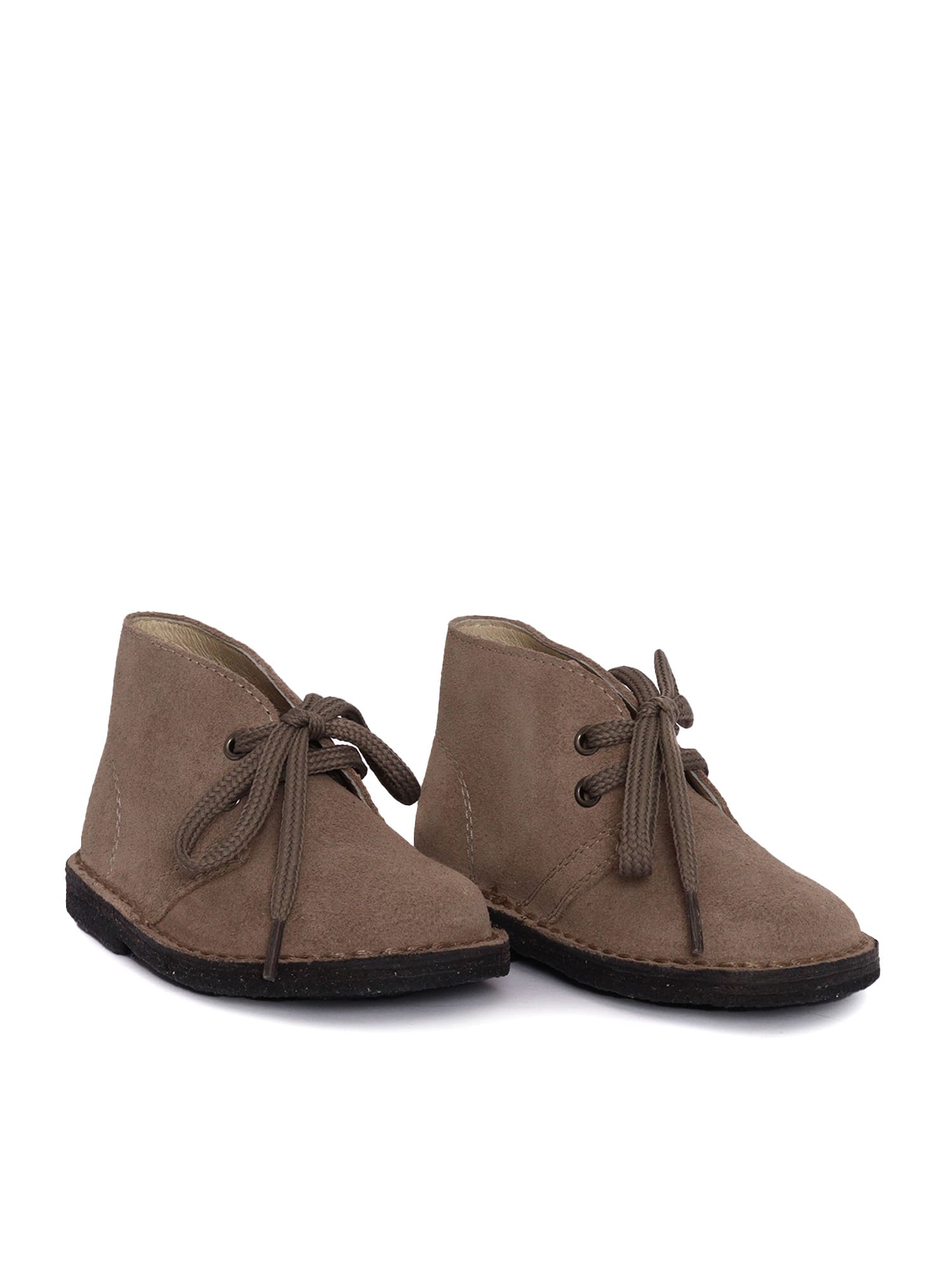 Il Gufo Lace-up Leather Desert Boots In Brown