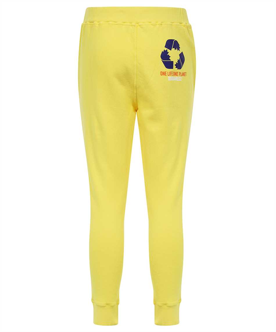 Dsquared2 Jersey-knit Track Pants In Yellow