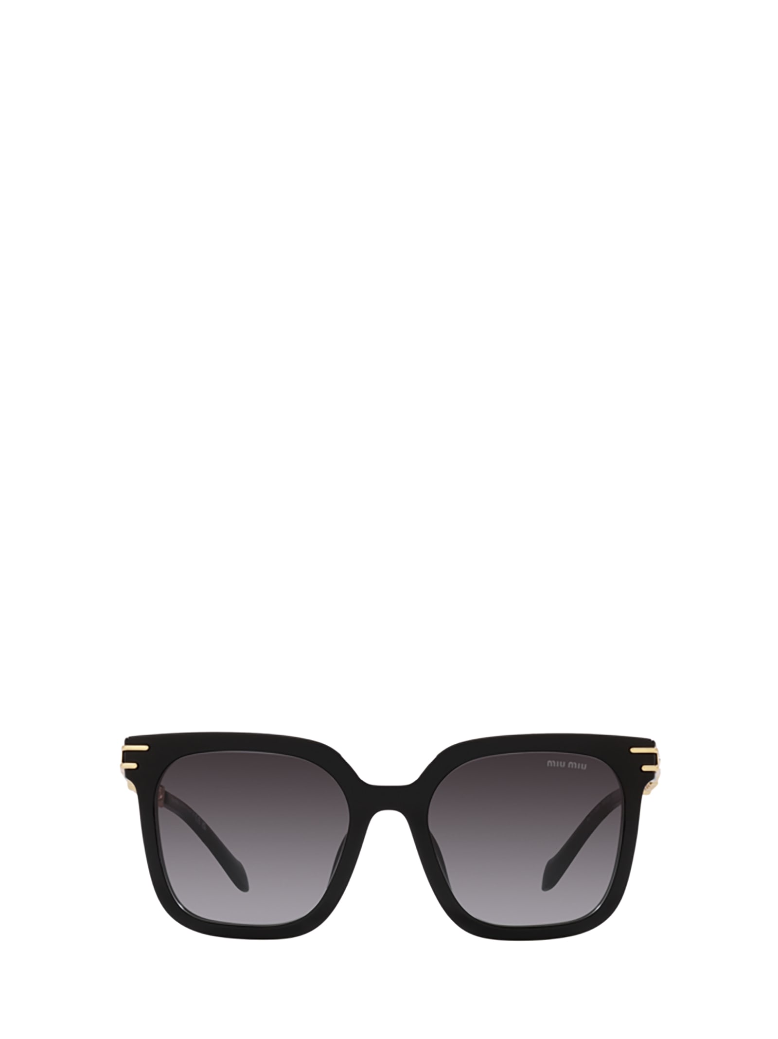 Miu Miu Mu 13ws Black Sunglasses In Black/gray Gradient