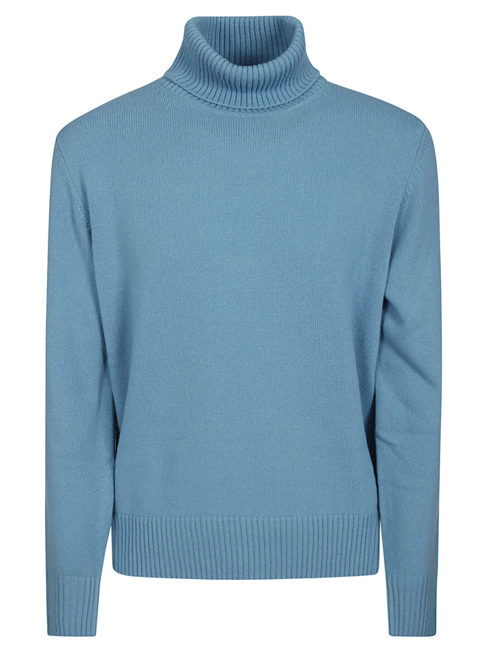 Herno Roll-neck Wool Jumper In Powder