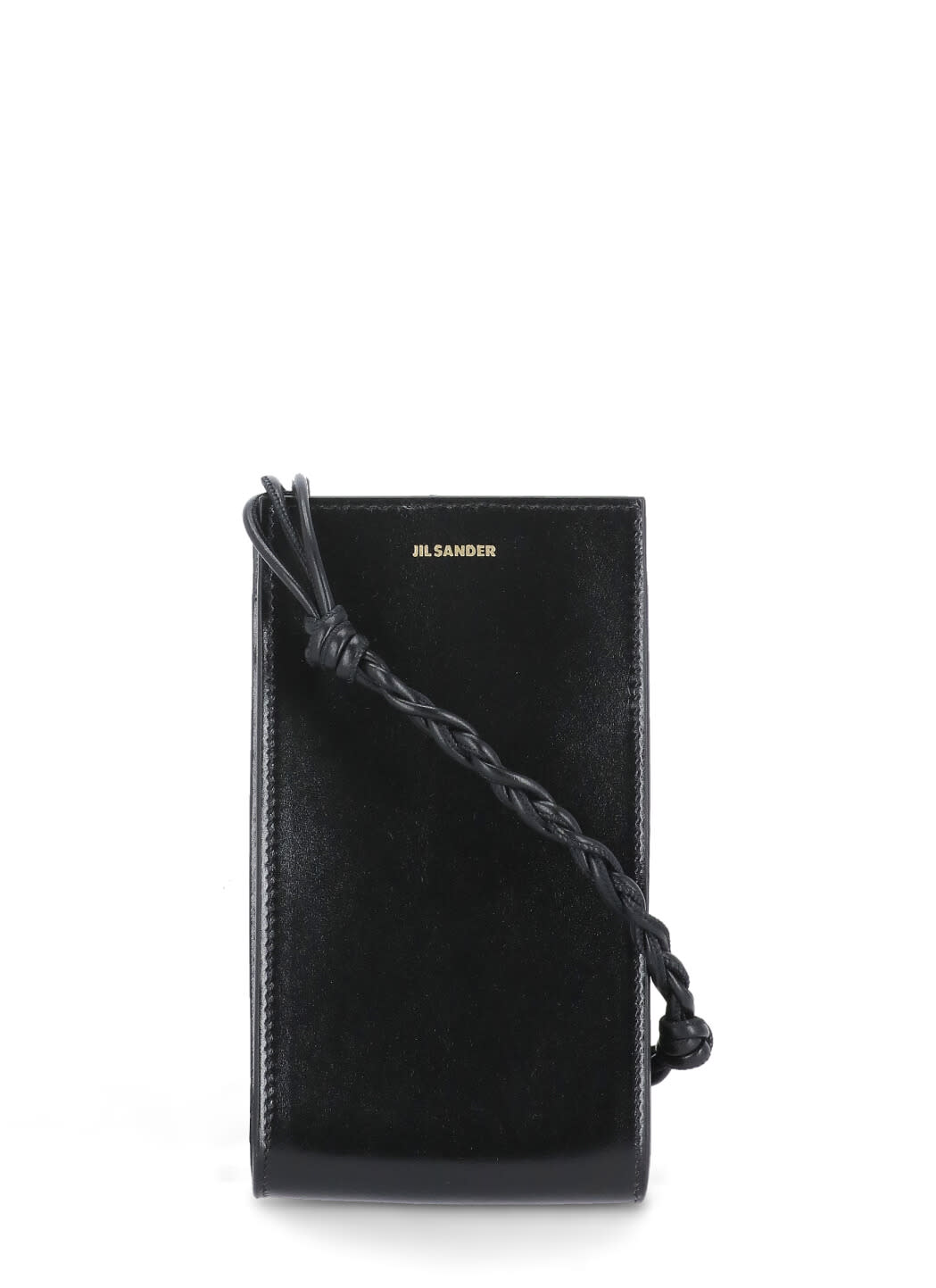 Shop Jil Sander Leather Phone Case In Black