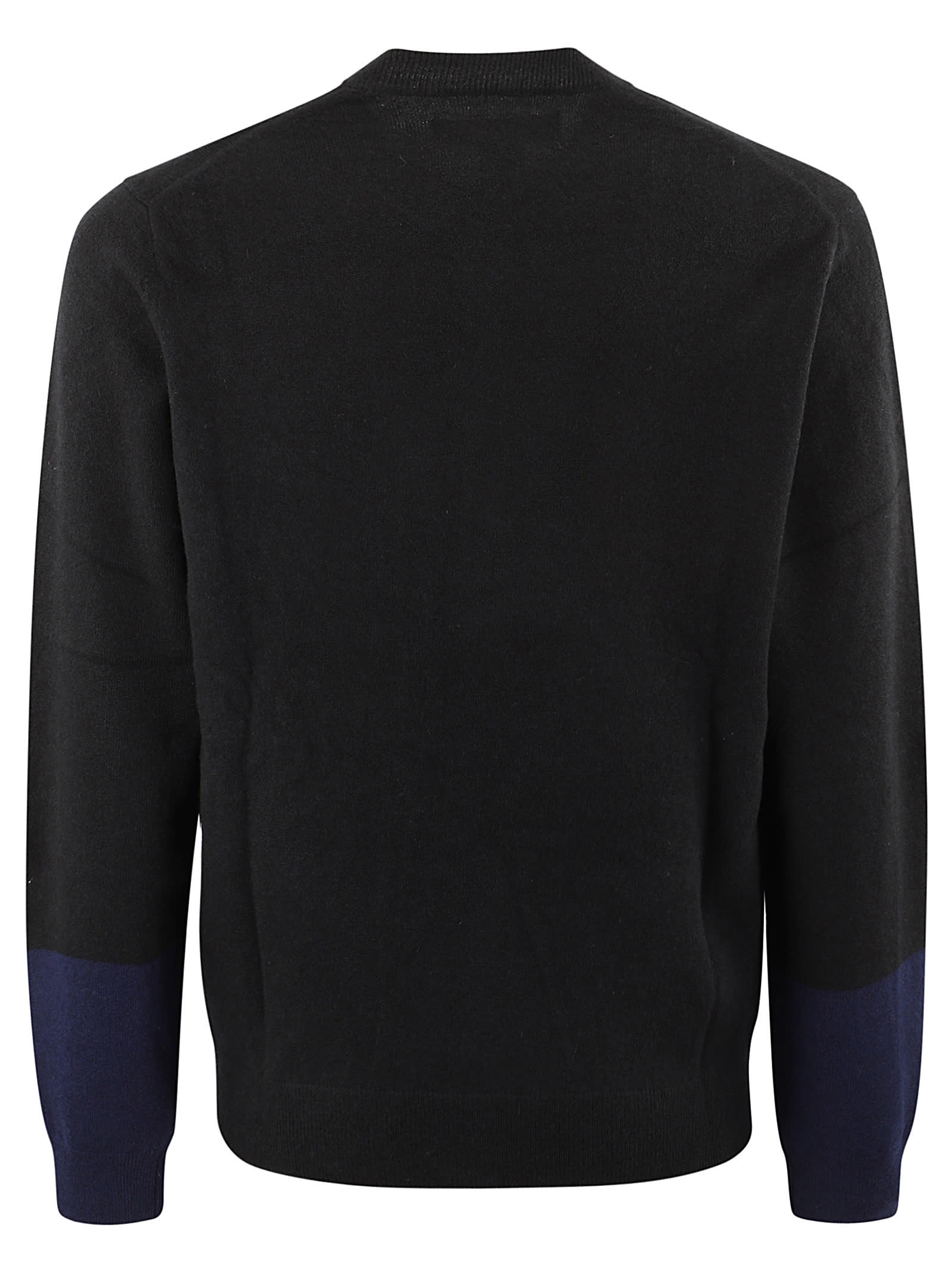 Shop Comme Des Garçons Shirt Mens Pullover Knit In Black/navy