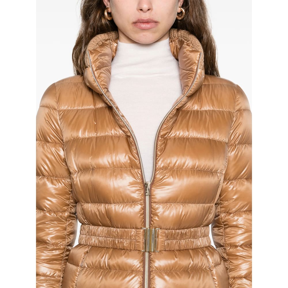 Herno Quilted Down Jacket In Brown