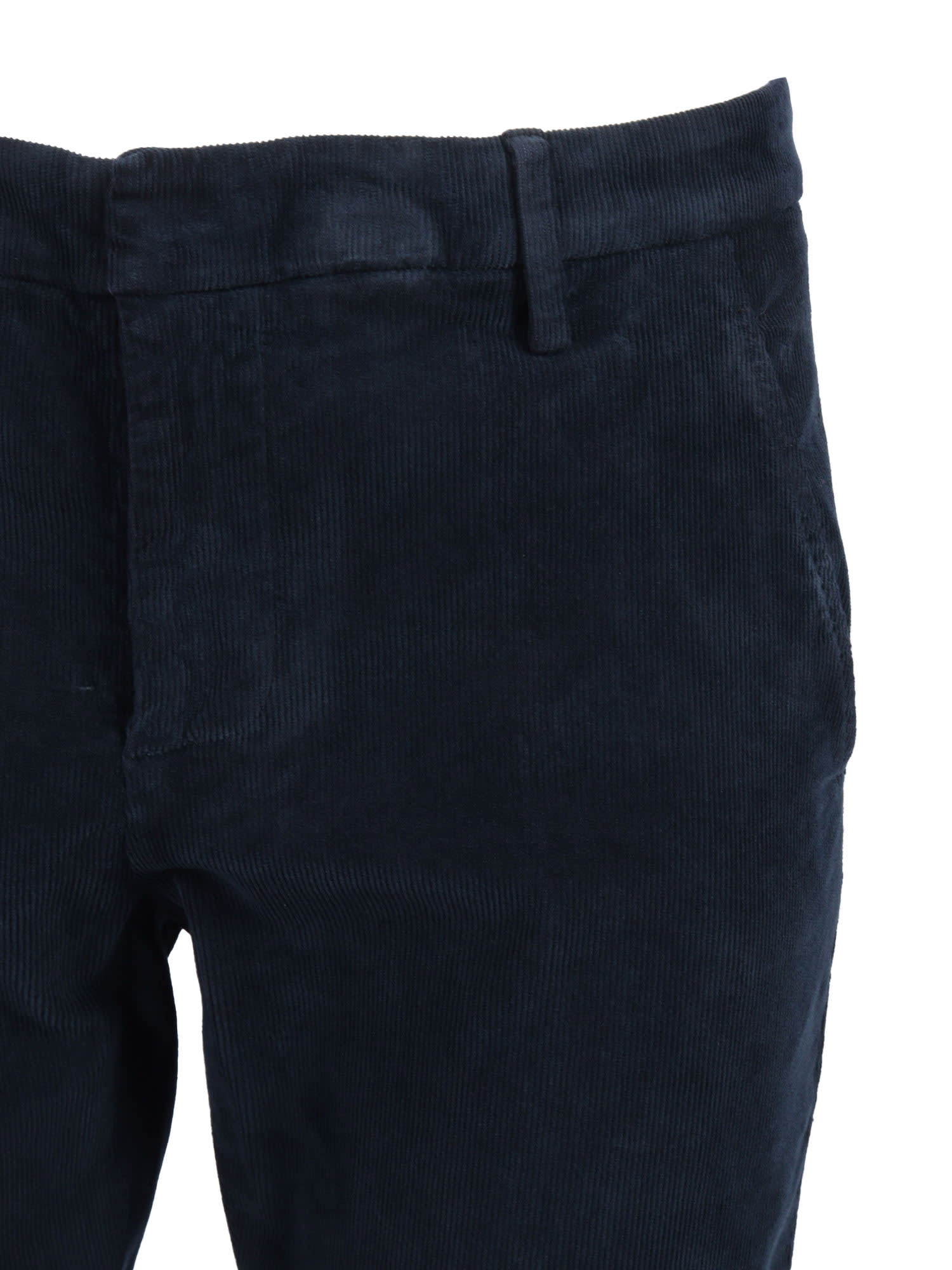 Dondup Belt Loop Casual Pants In Blue
