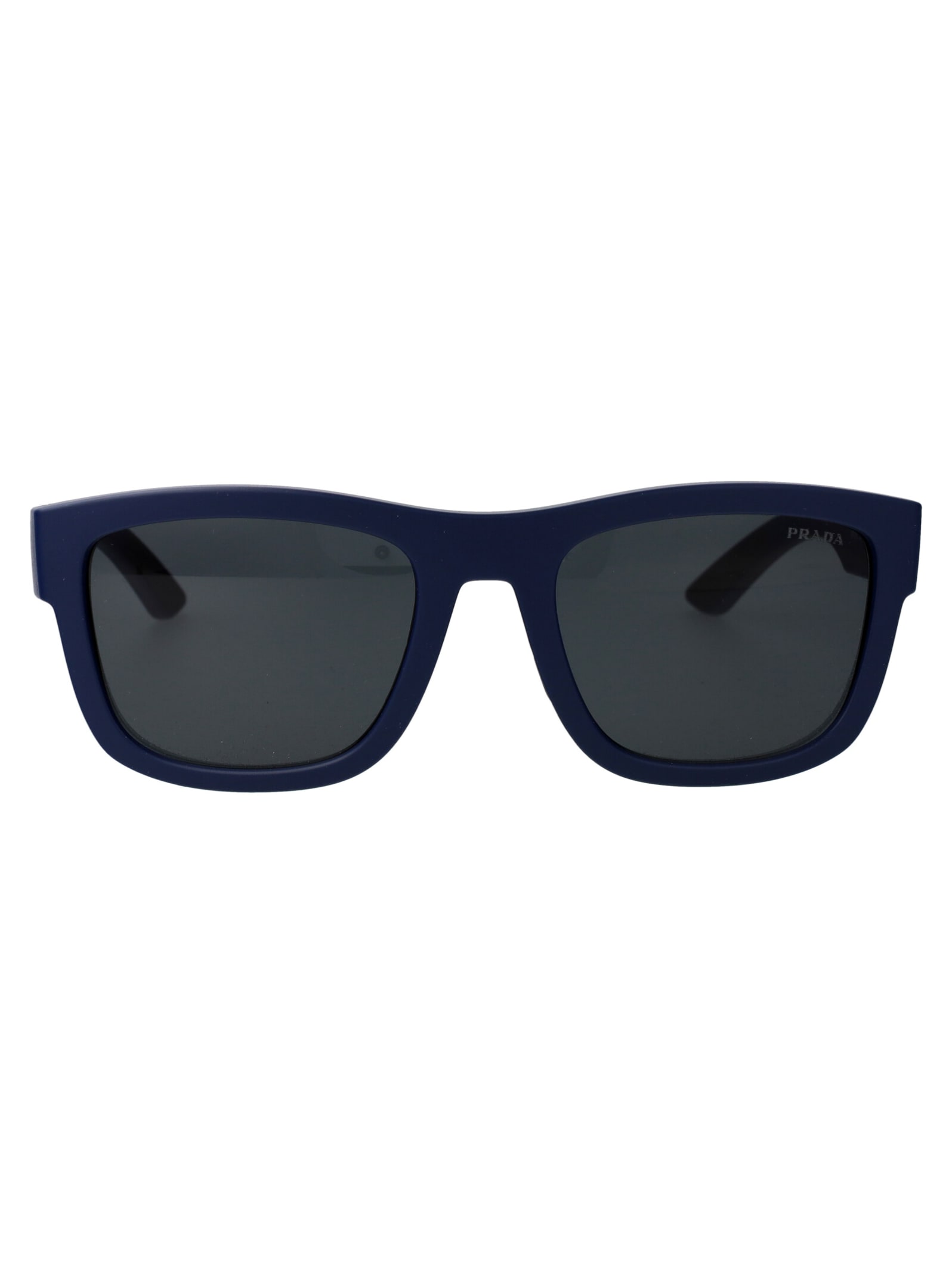 Prada 0ps 01zs Sunglasses In Tfy06f Blue Rubber