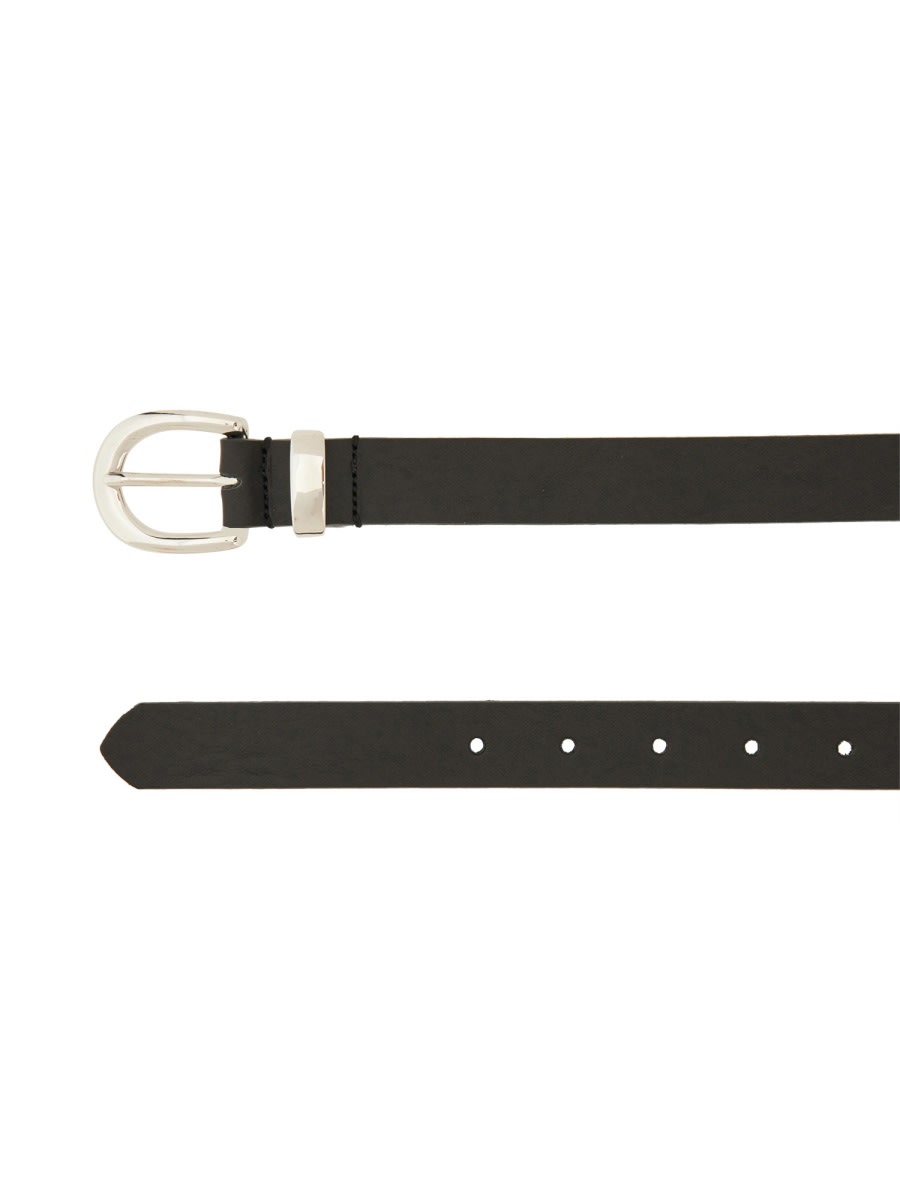 Sunflower Leather Belt In Black
