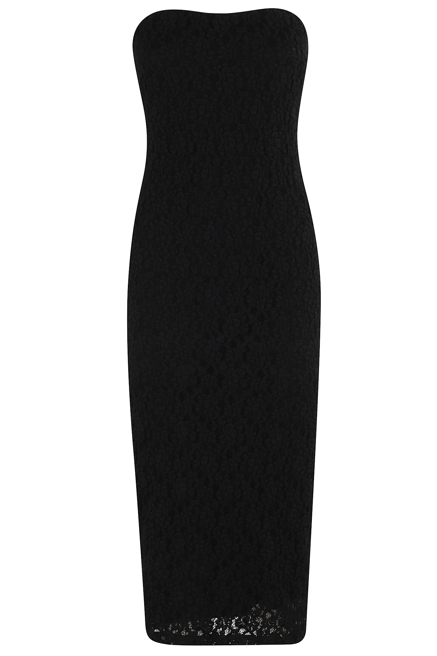 Max Mara Elegante Luciana Strapless Midi Dress In Black