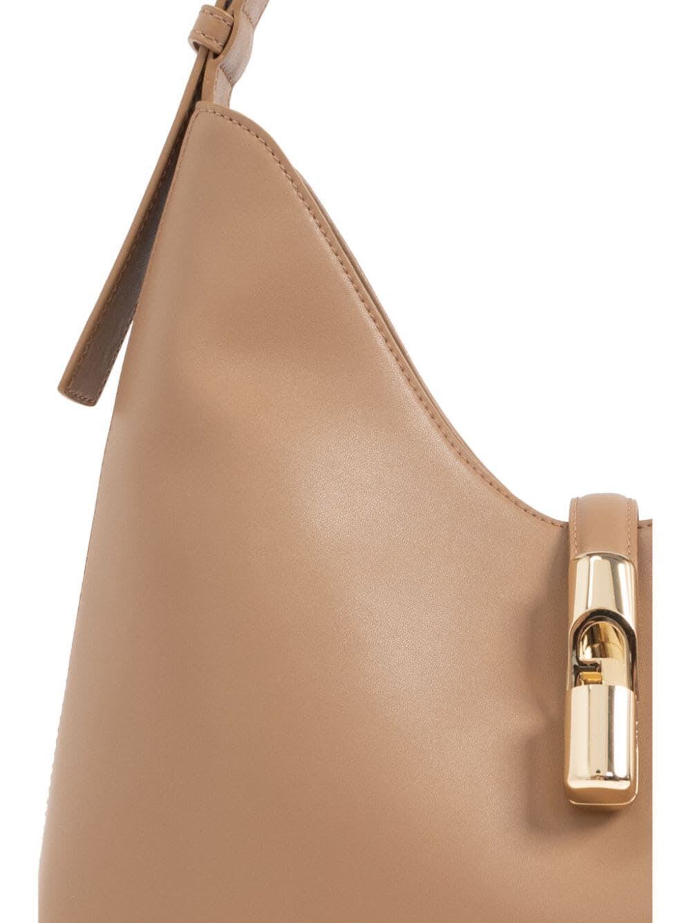 Shop Furla Goccia M Hobo In Desert