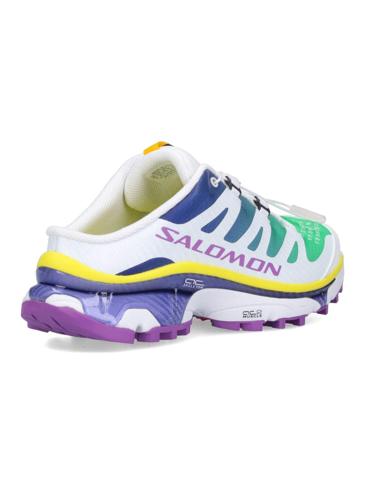 Shop Mm6 Maison Margiela X Salomon Xt-4 Mule Sneakers In Spectrum Blue/white/spring Bouquet