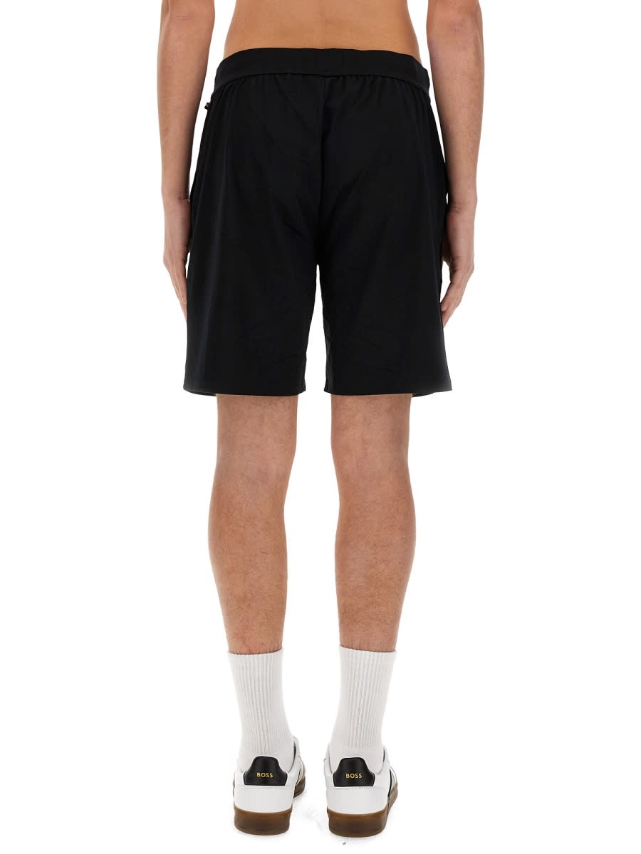 Shop Hugo Boss Bermuda With Logo In Black