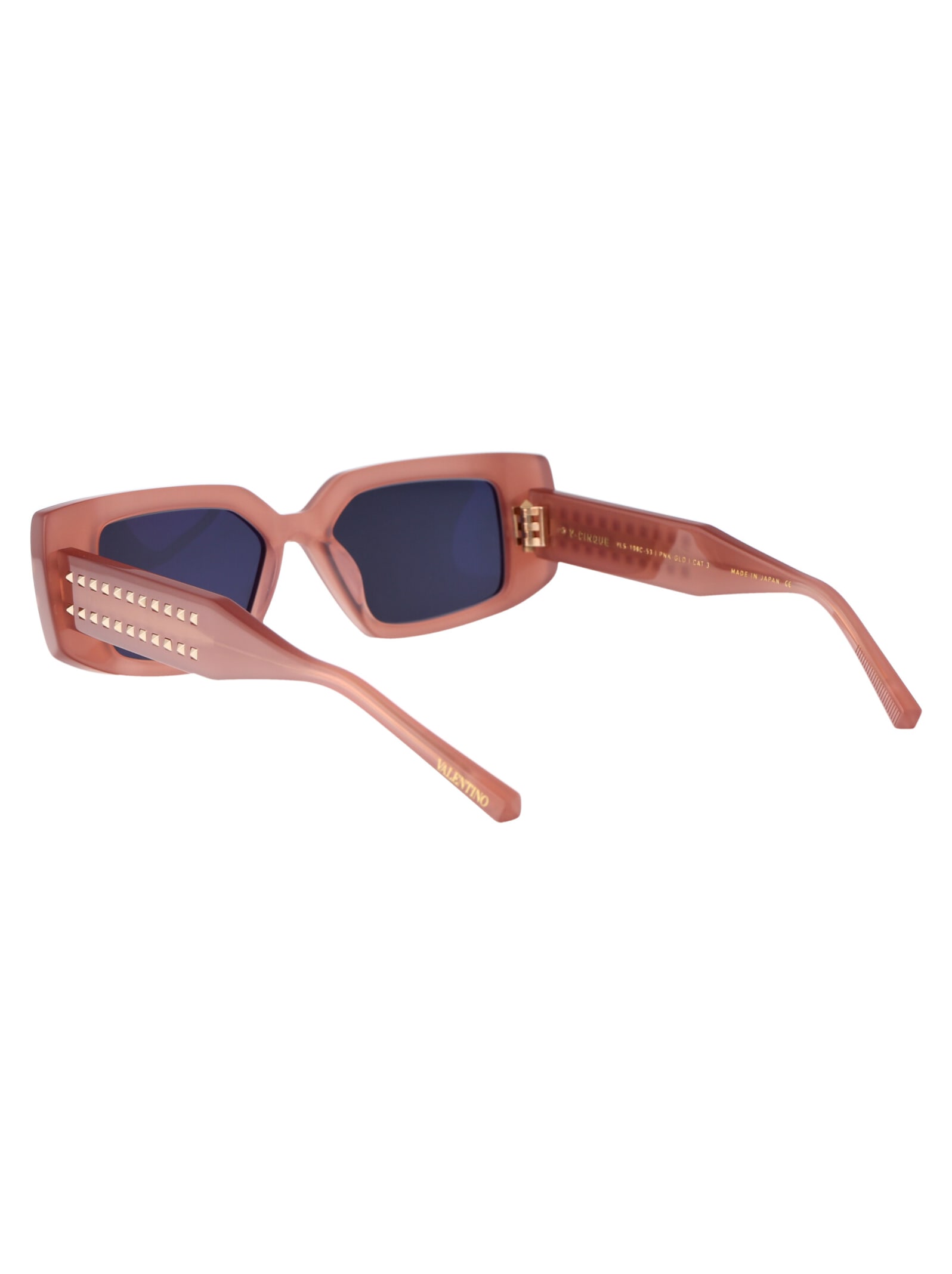 Shop Valentino V - Cinque Sunglasses In 108c Pnk - Gld
