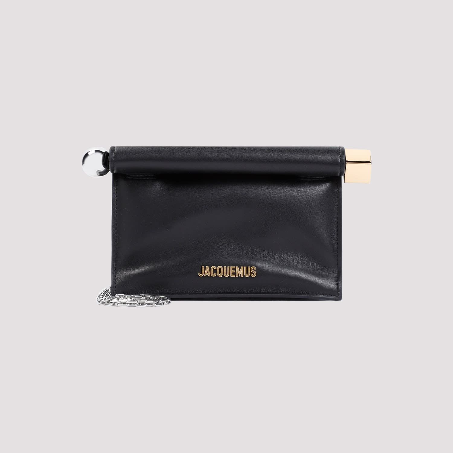 Jacquemus La Pochette Rond Carré In Black