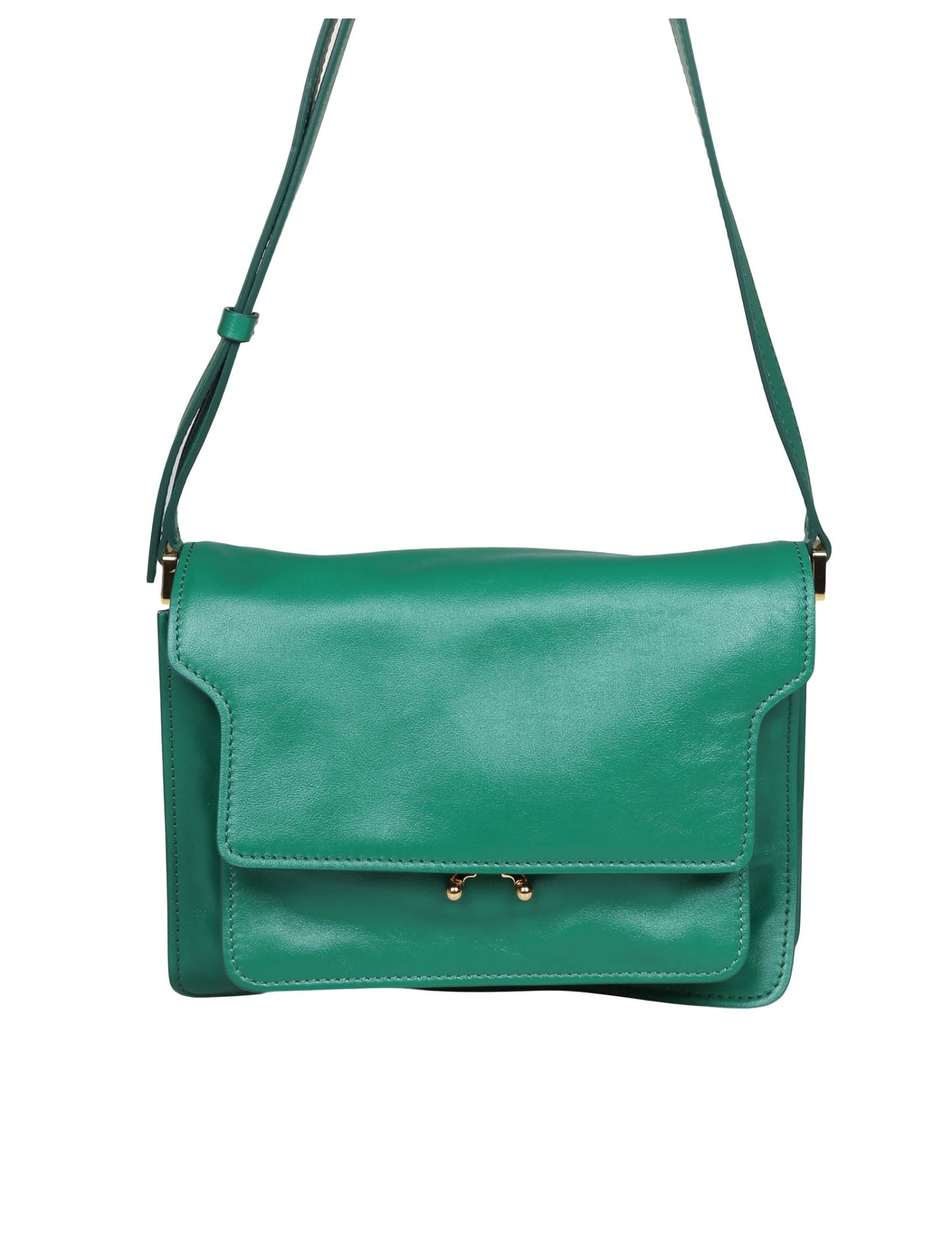 Marni Trunk Soft Mini Shoulder Bag in Green