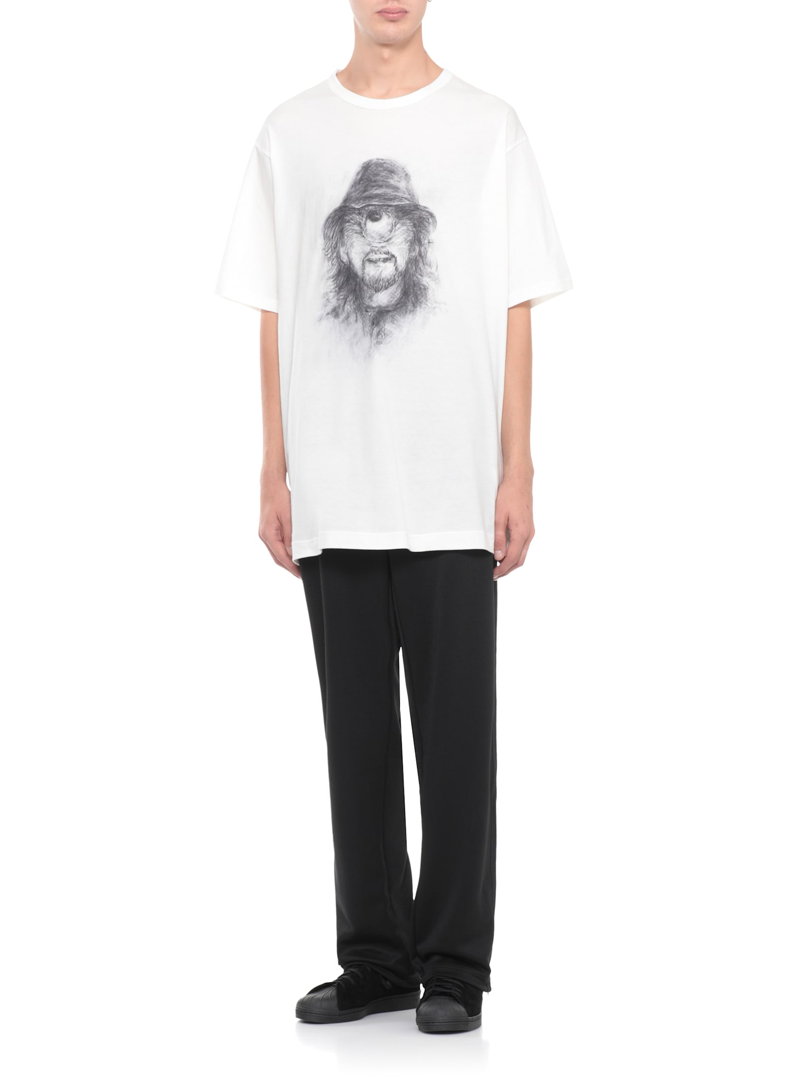 Yohji Yamamoto T-shirt With Print In White