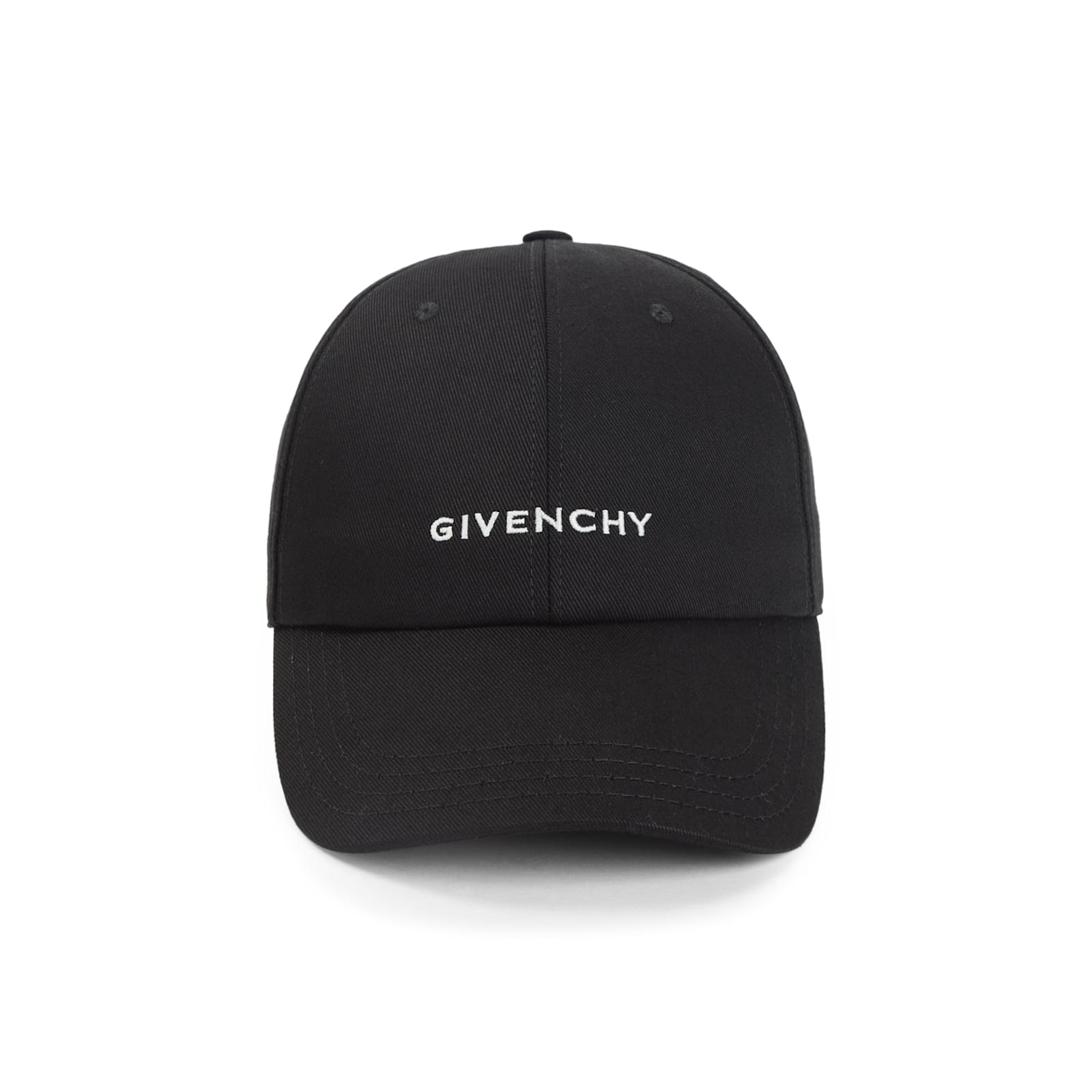 Givenchy W Curved Cap In Black