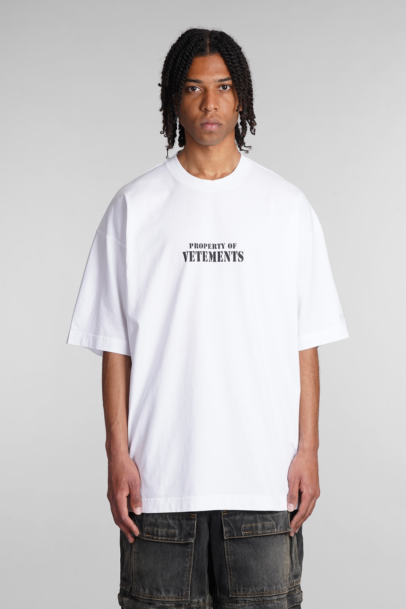 Vetements T-shirt In White Cotton
