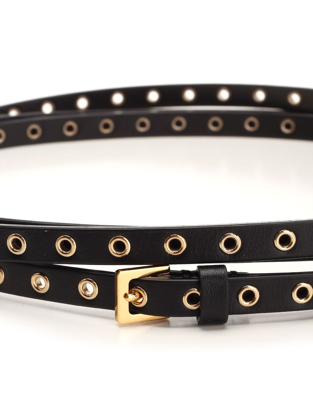 Shop Alaïa Mini Belt In Black