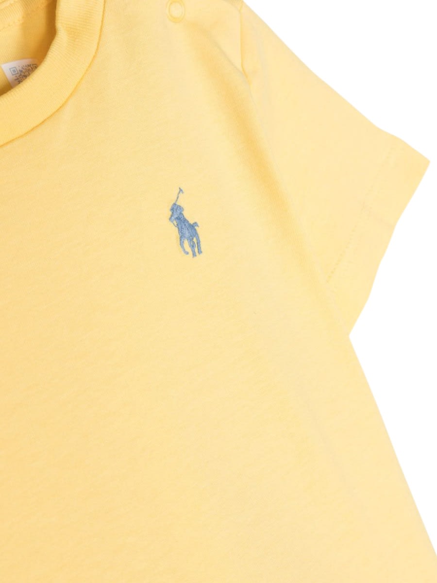 Shop Ralph Lauren Ss Cn-tops-t-shirt In Yellow