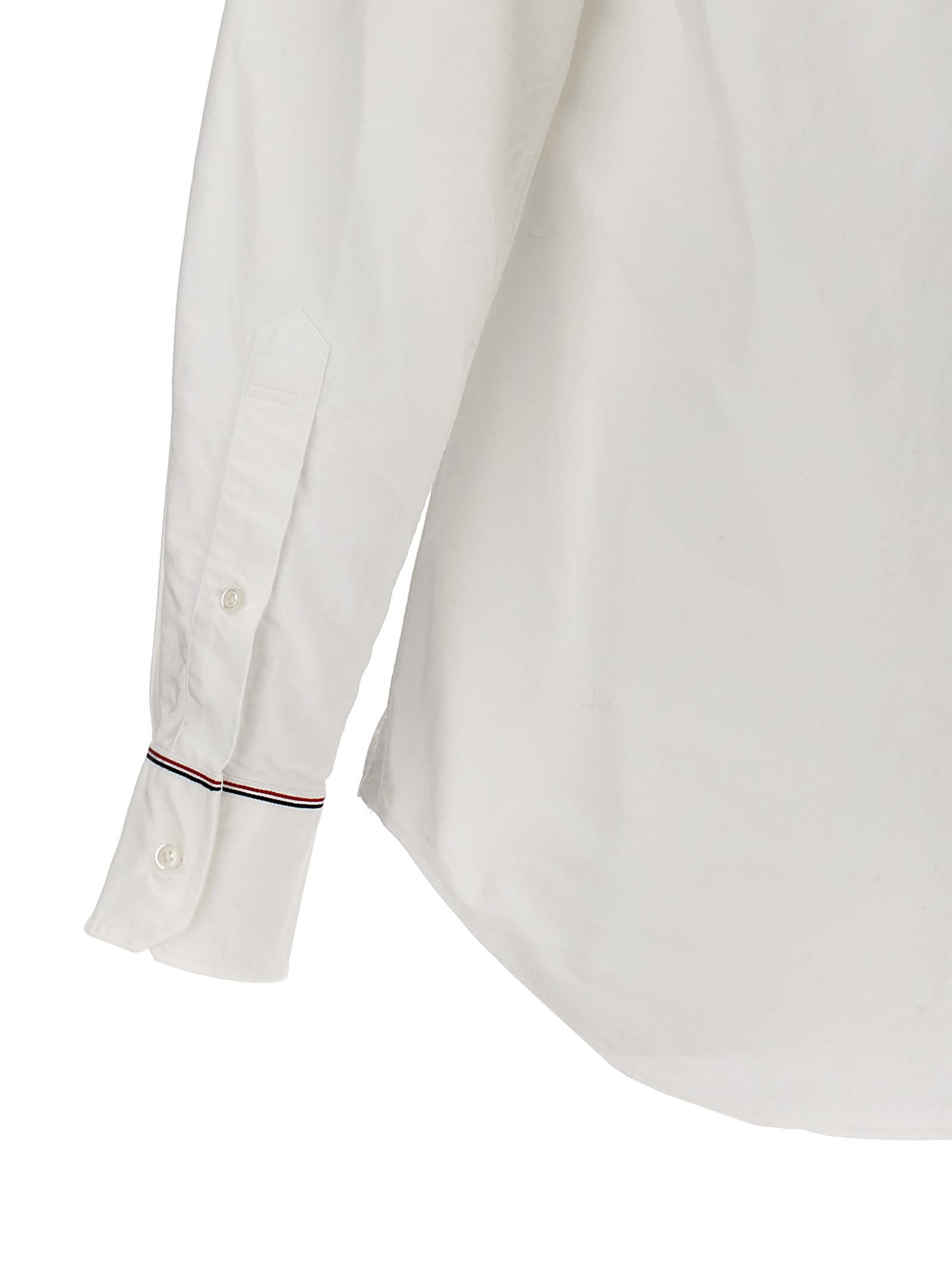 Shop Thom Browne Rwb Shirt In White