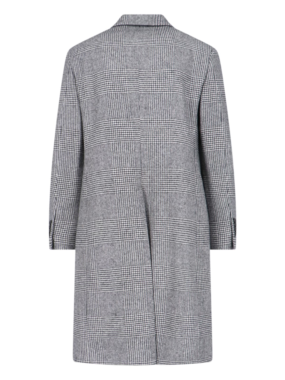 Shop Lardini Single-breasted Midi Coat In Gray