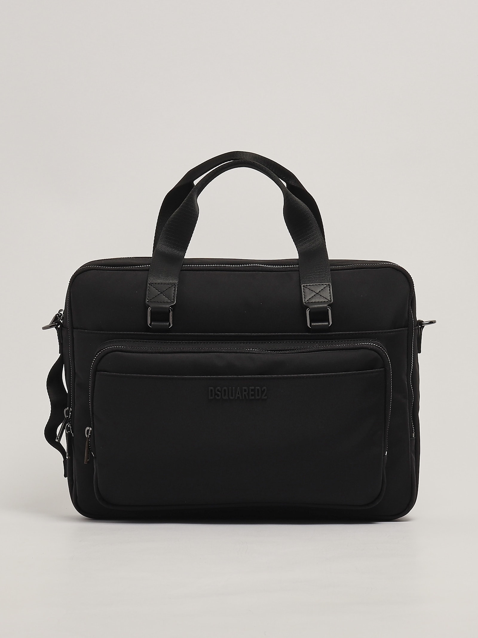 Shop Dsquared2 Briefcase Cordura Briefcase In Nero