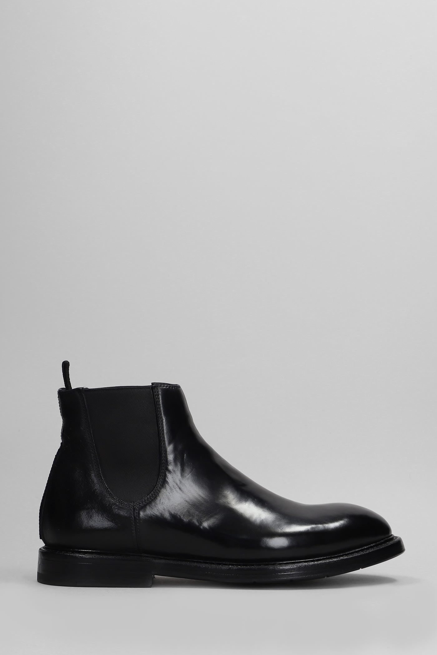 Ankle Boots In Black Leather