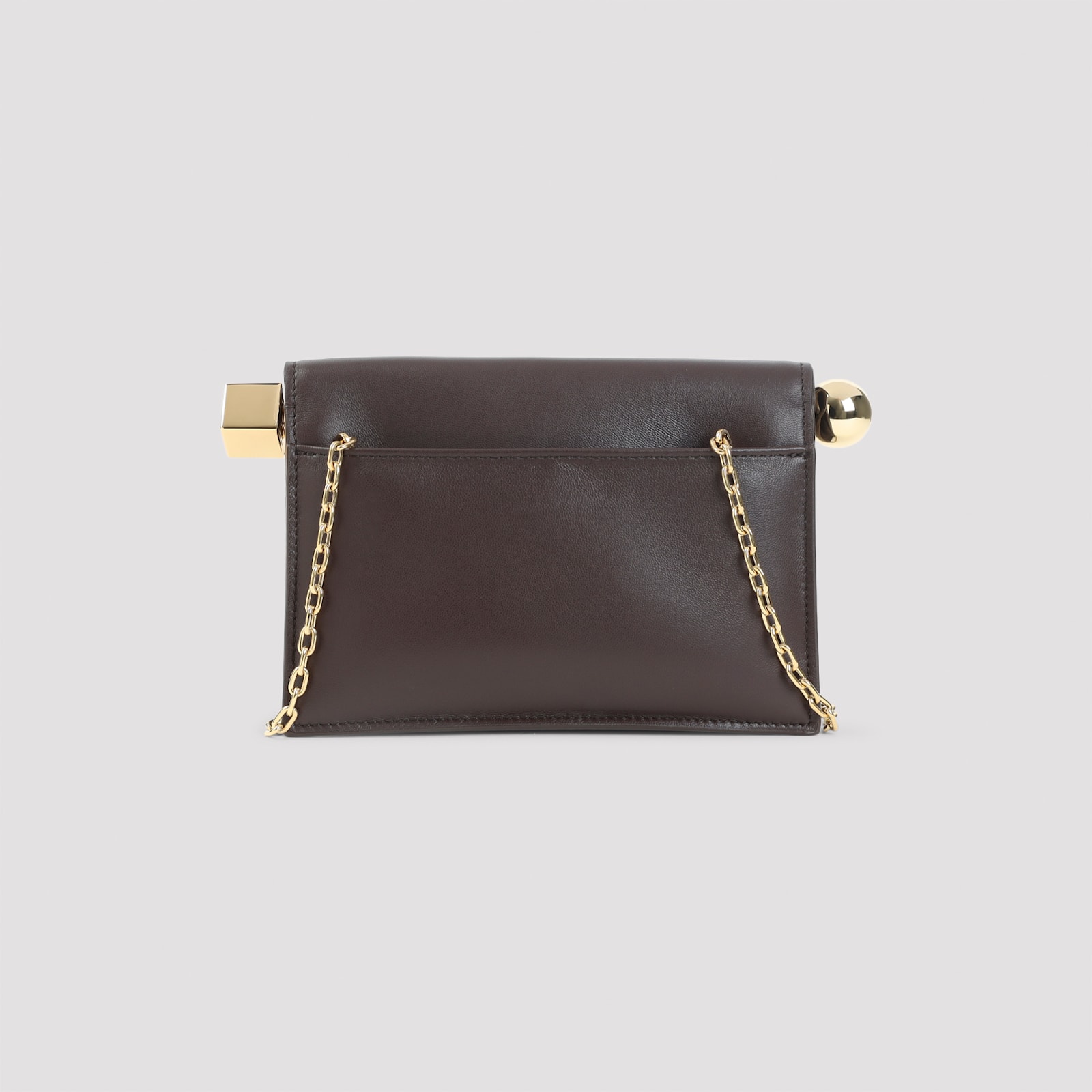 Jacquemus La Pochette Rond Carré In Brown