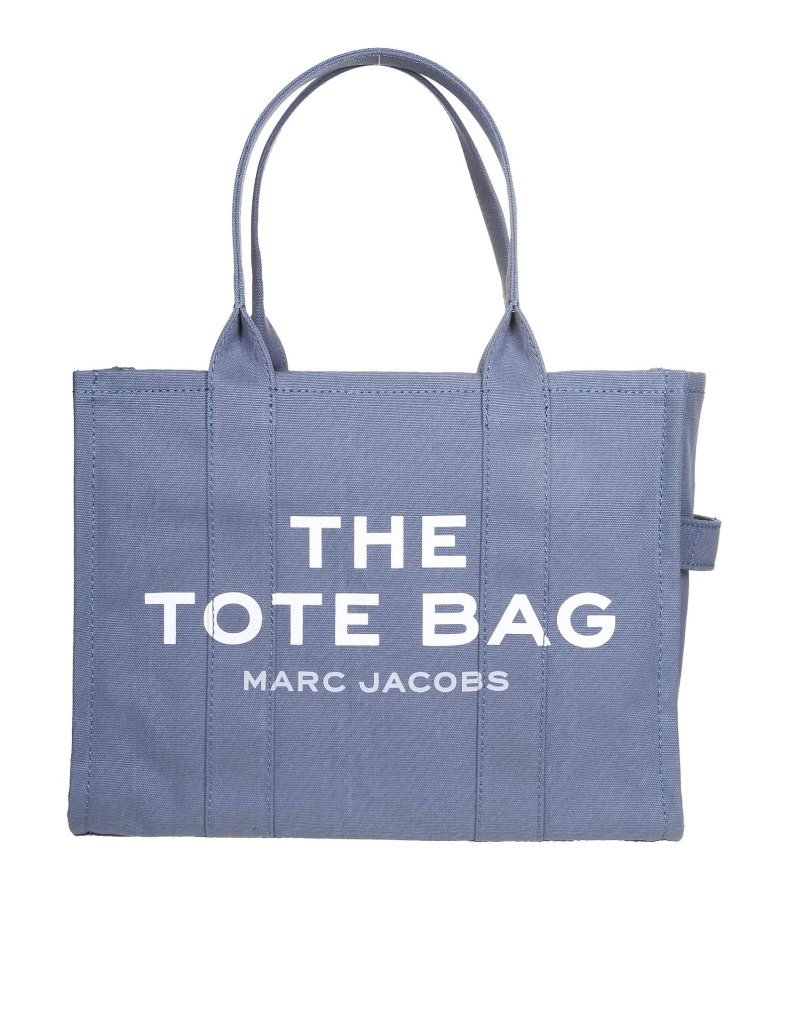 Marc Jacobs Borsa Tote Bag In Canvas Color Blue