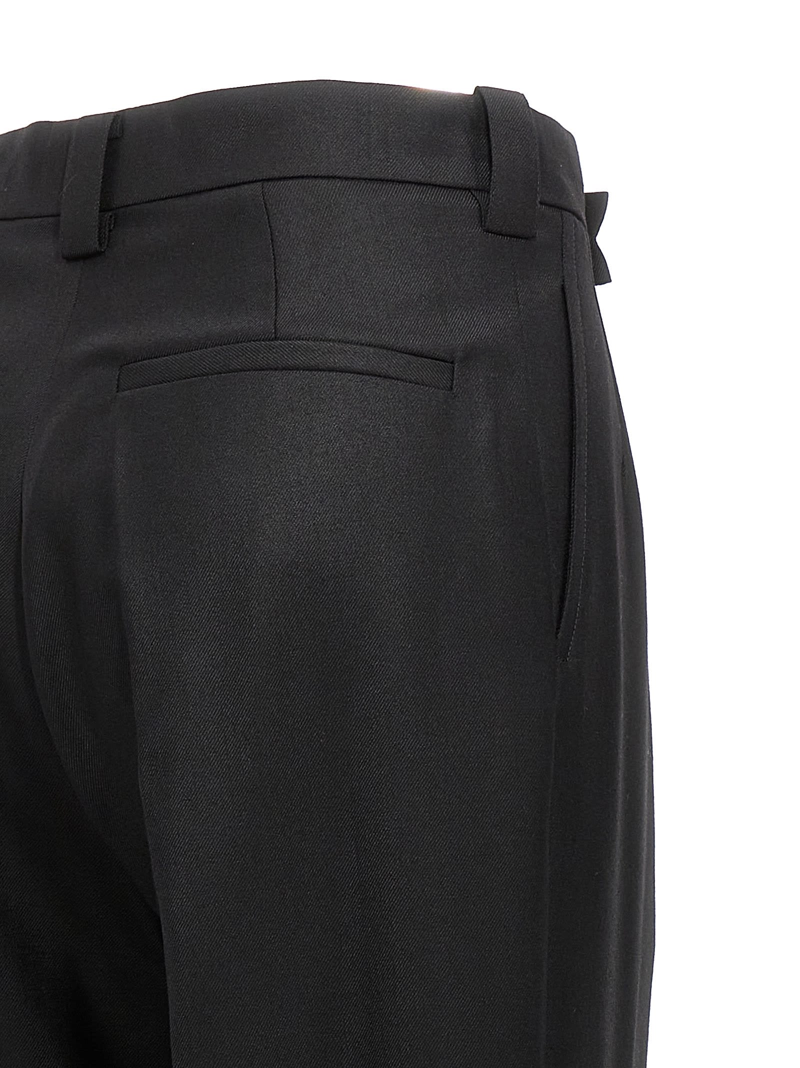 Shop Victoria Beckham Crossed Pants In Black