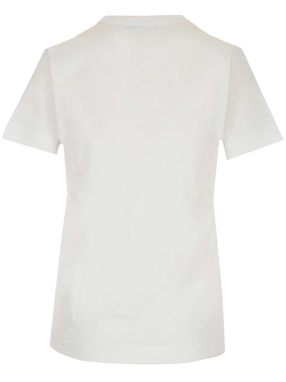 Shop Comme Des Garçons Play Maxi Heart Print T-shirt In White