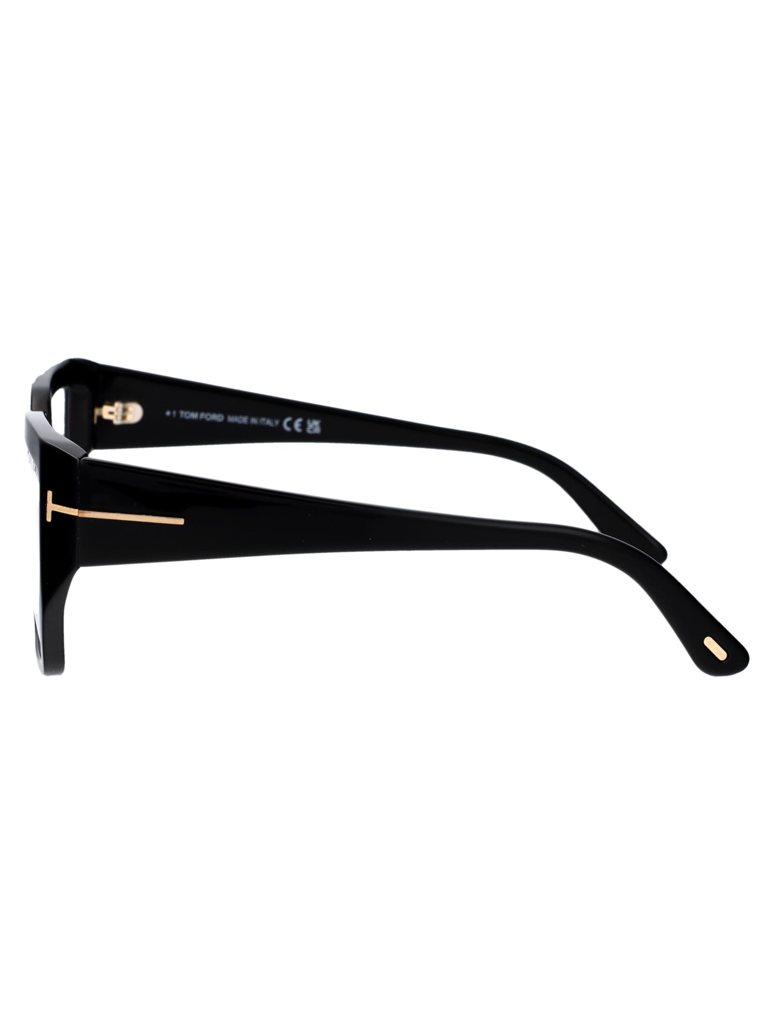 Shop Tom Ford Ft5951-b Glasses In 001 Nero Lucido