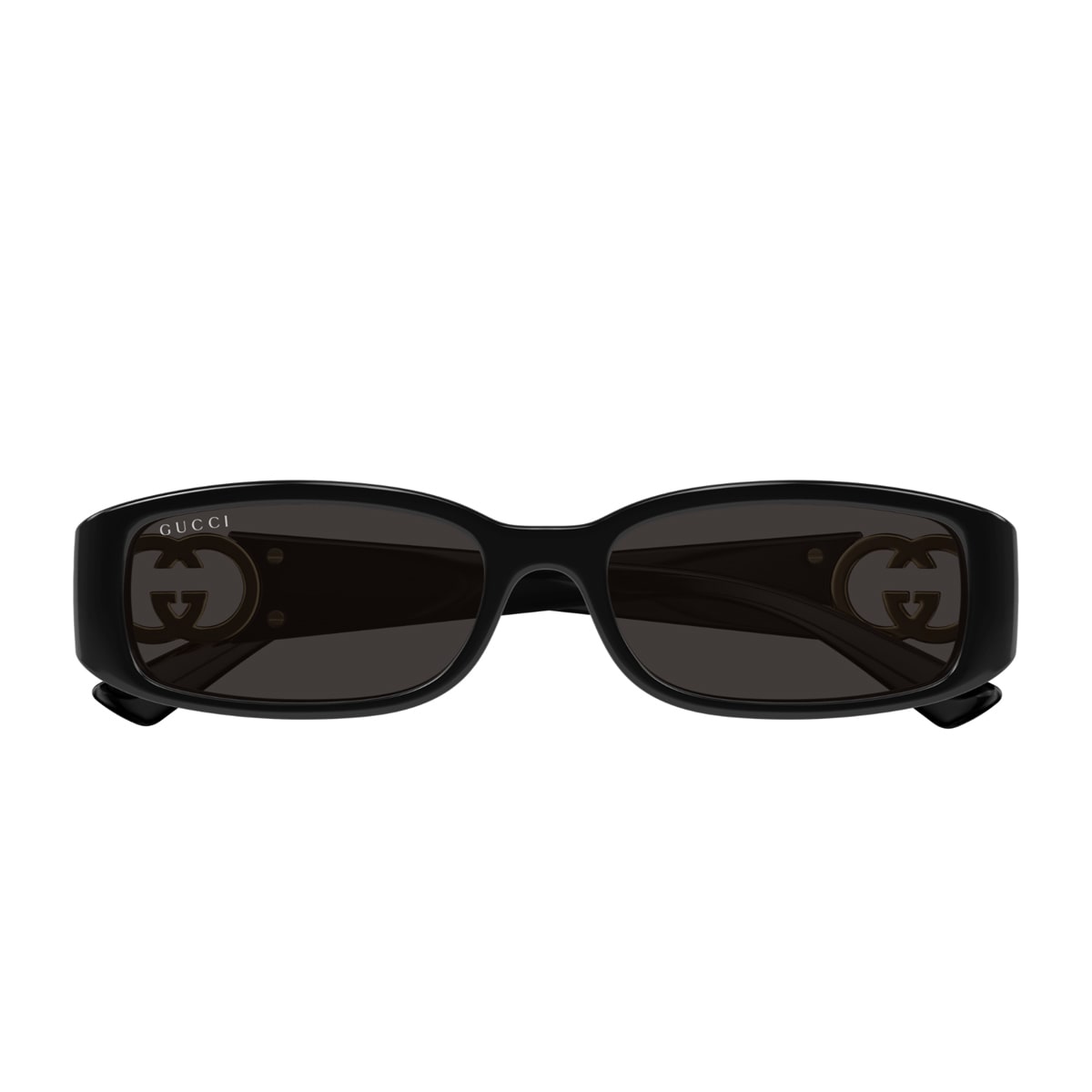 Shop Gucci Gg1661s Linea Gg Logo 001 Black Grey Sunglasses In Nero