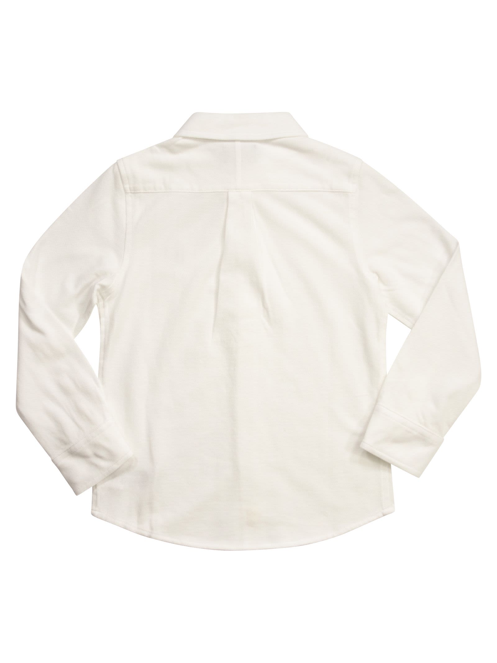 Shop Polo Ralph Lauren Ultralight Cotton Pique Shirt In White