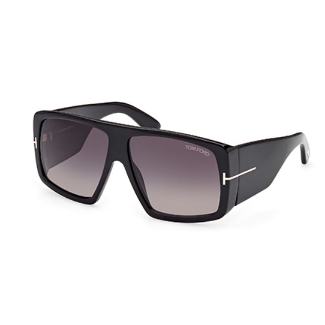 Shop Tom Ford Ft10366001b - Nero Lucido / Fumo Grad