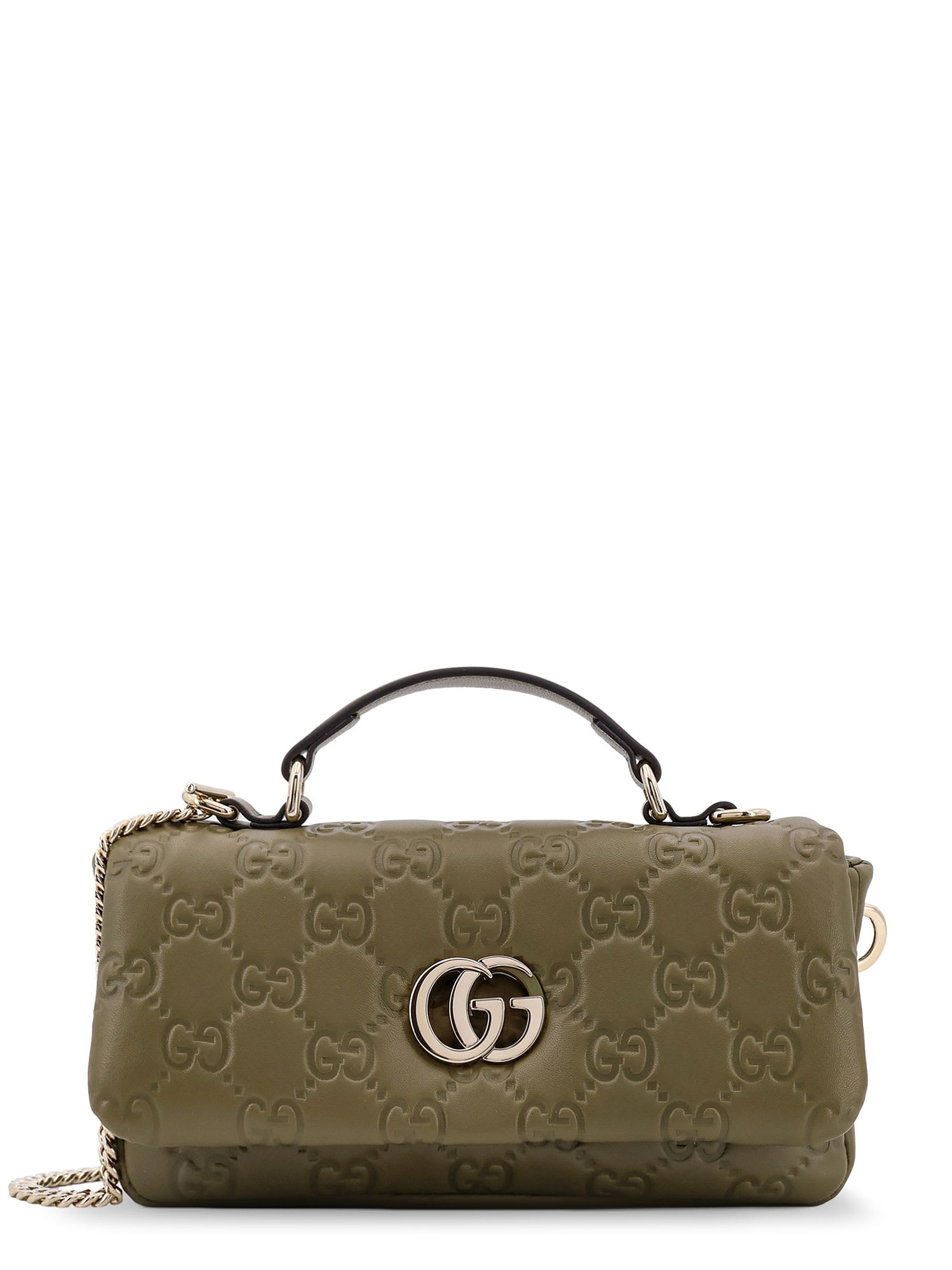 Gucci Mini Gg Milano Leather Handbag With All-over Gg Motif