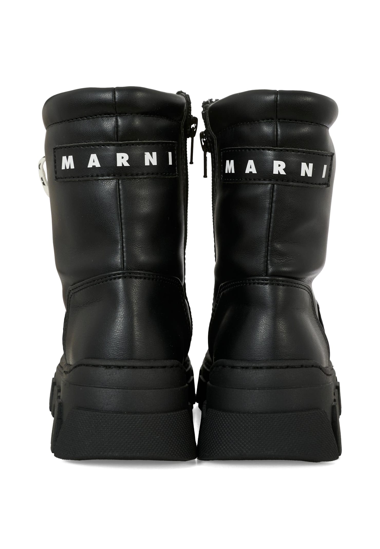 Marni Lace-up Ankle Boots In Black