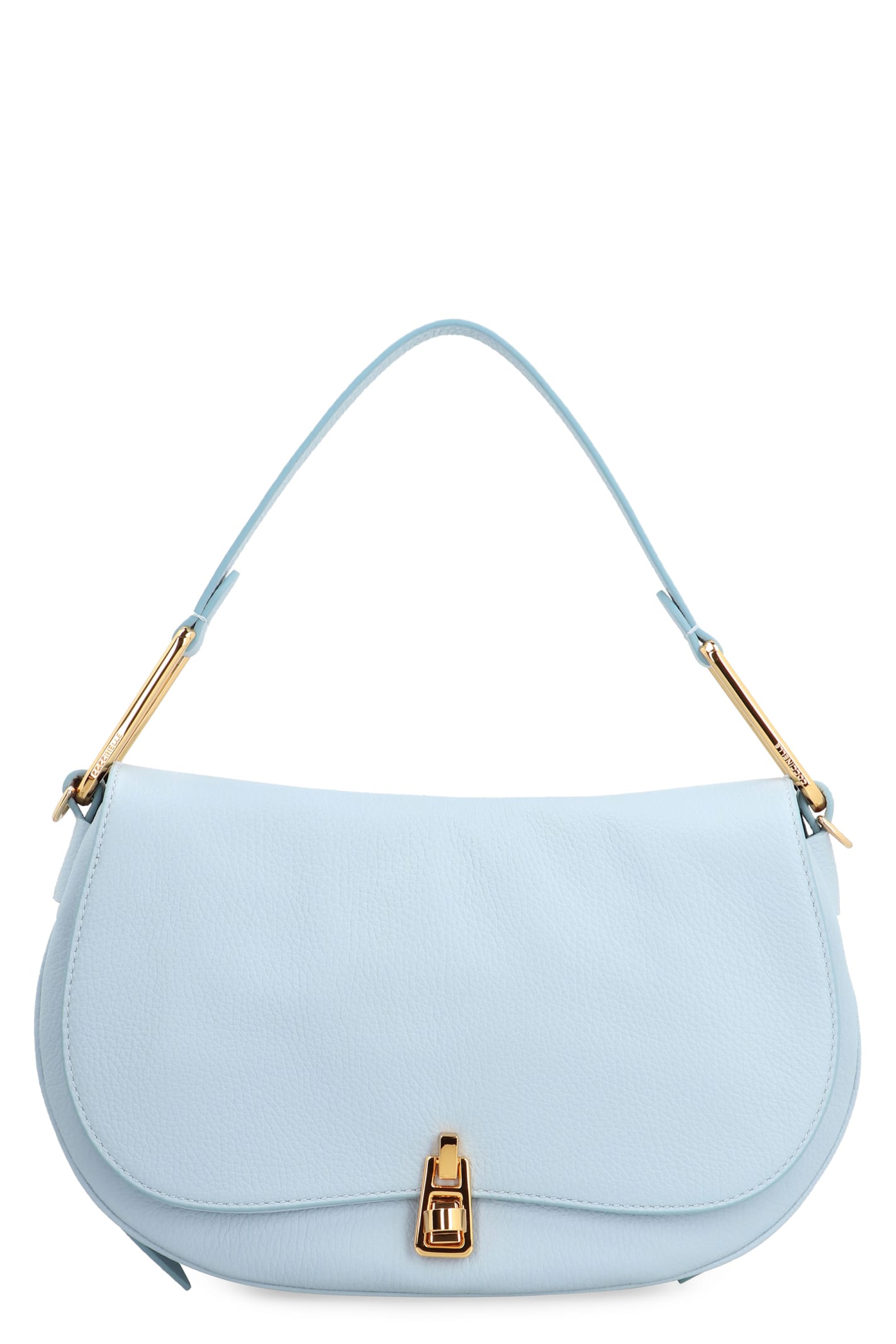 Shop Coccinelle Magie Soft Leather Handbag In Light Blue
