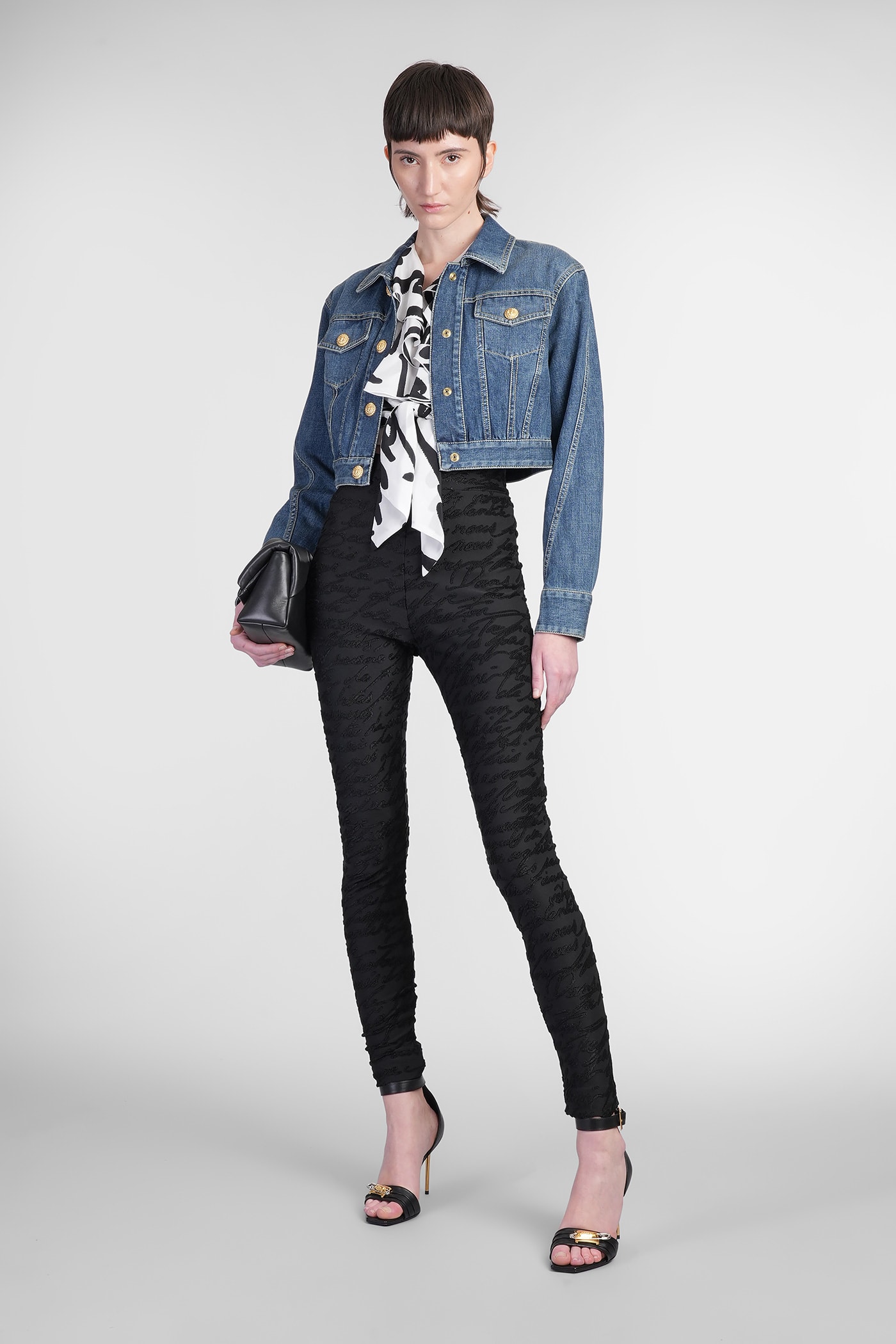 BALMAIN DENIM JACKETS IN BLUE COTTON