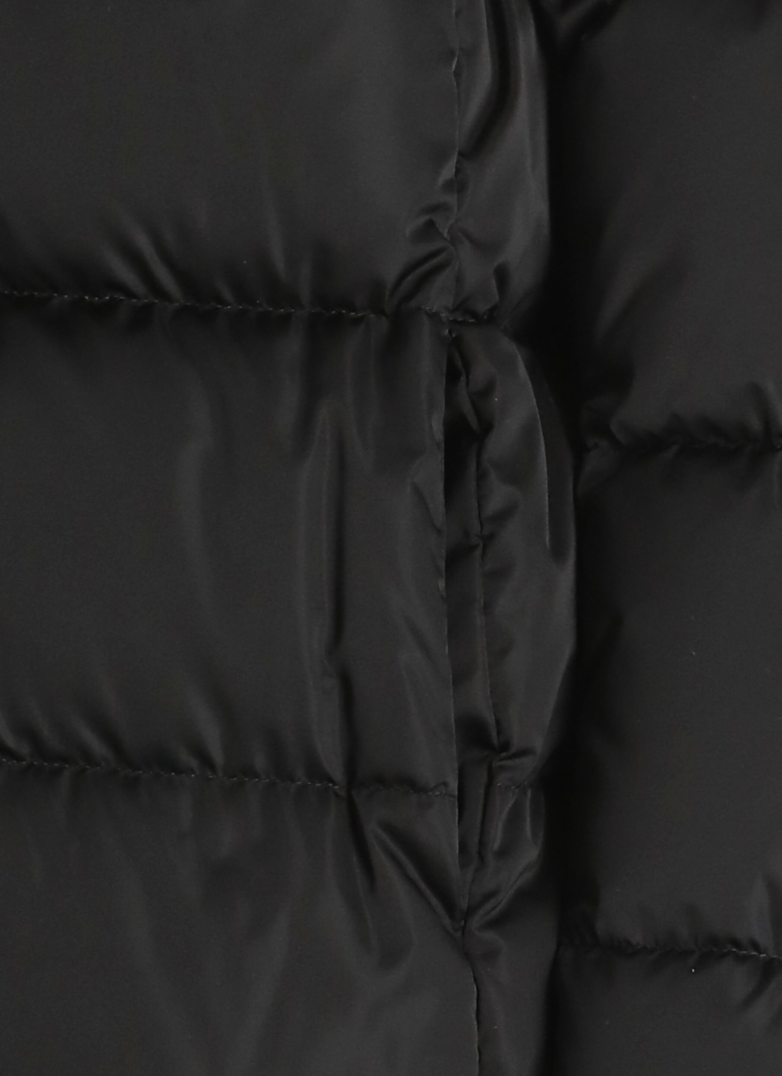 Herno High-neck Drawstring Padded Jacket In Black