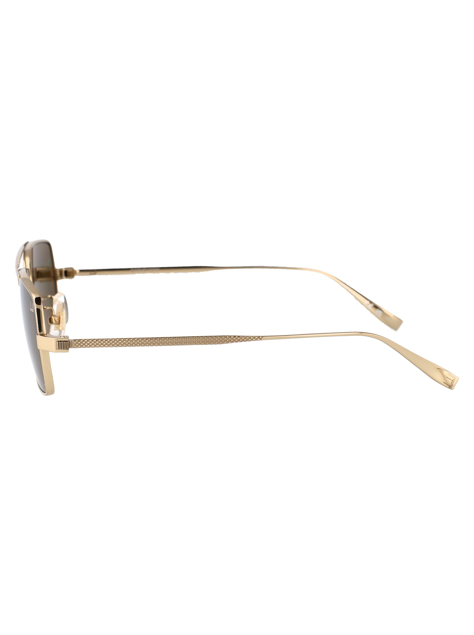 Shop Dunhill Du0076s Sunglasses In Gold-gold-brown